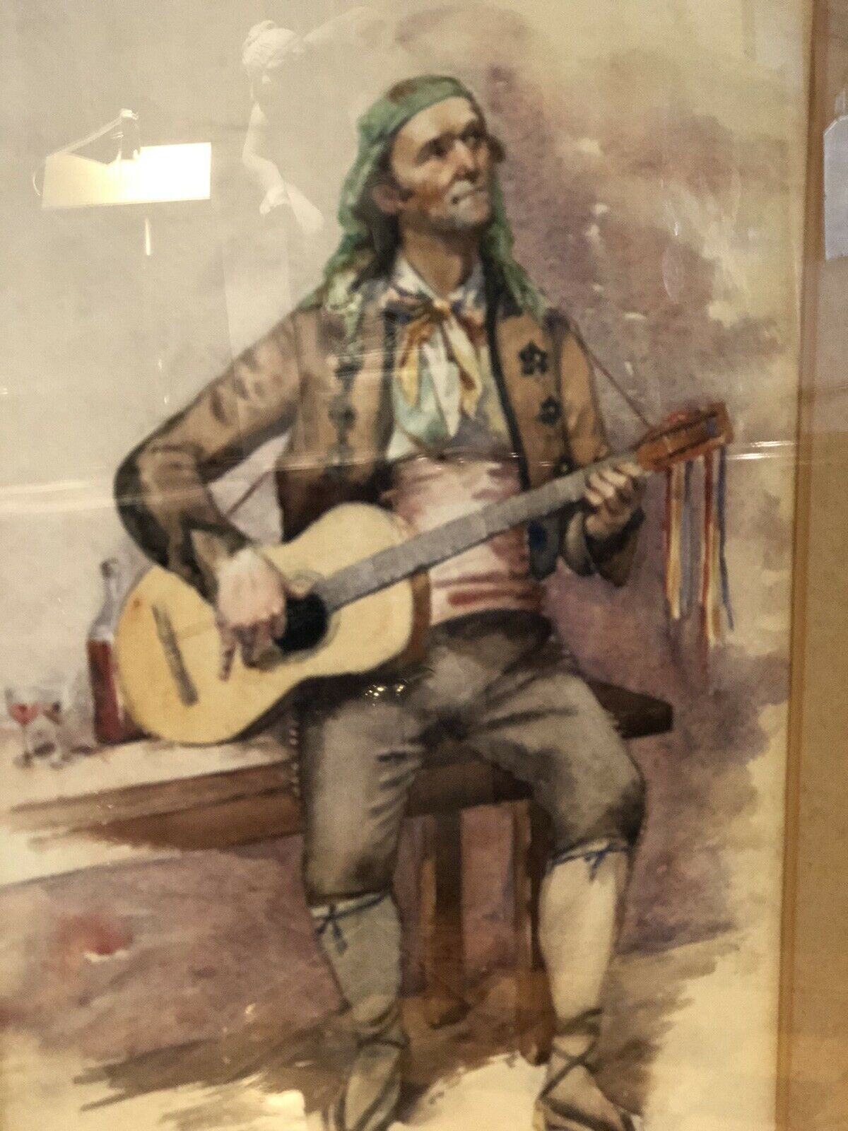 Spanish Guitarist Watercolour