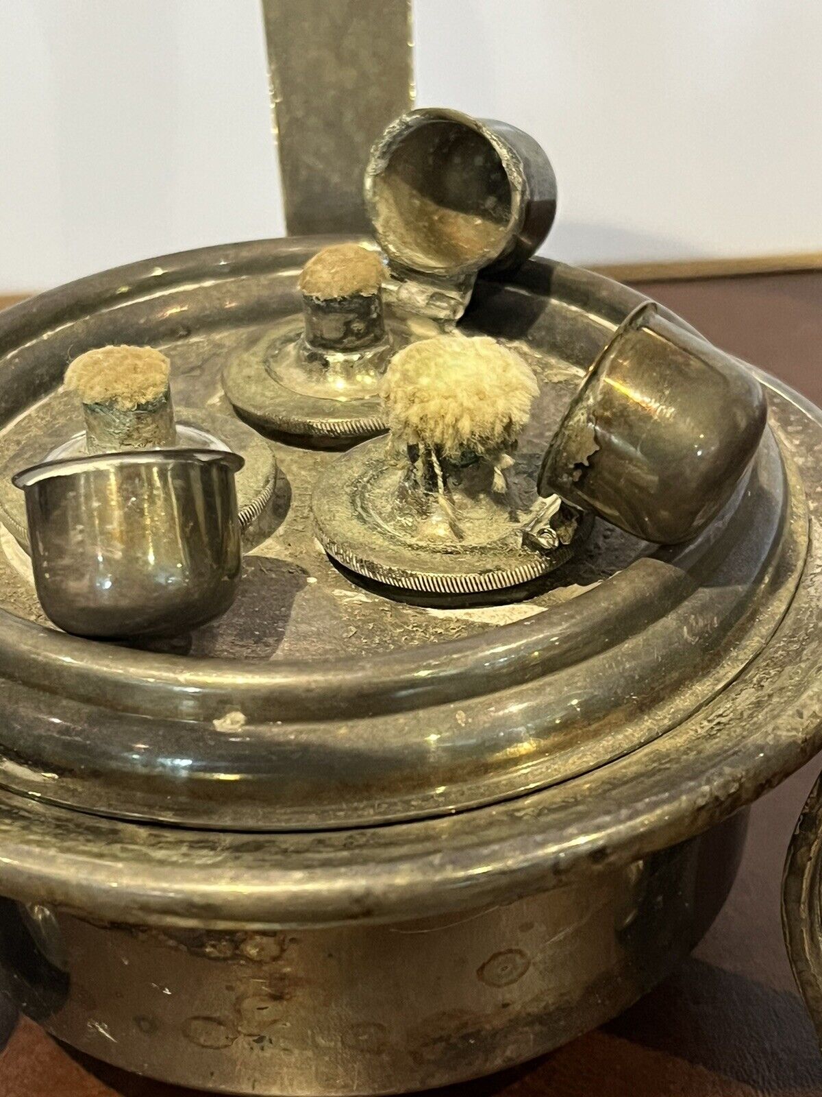 Silver Plate Spirit Sauce Warmer On Stand