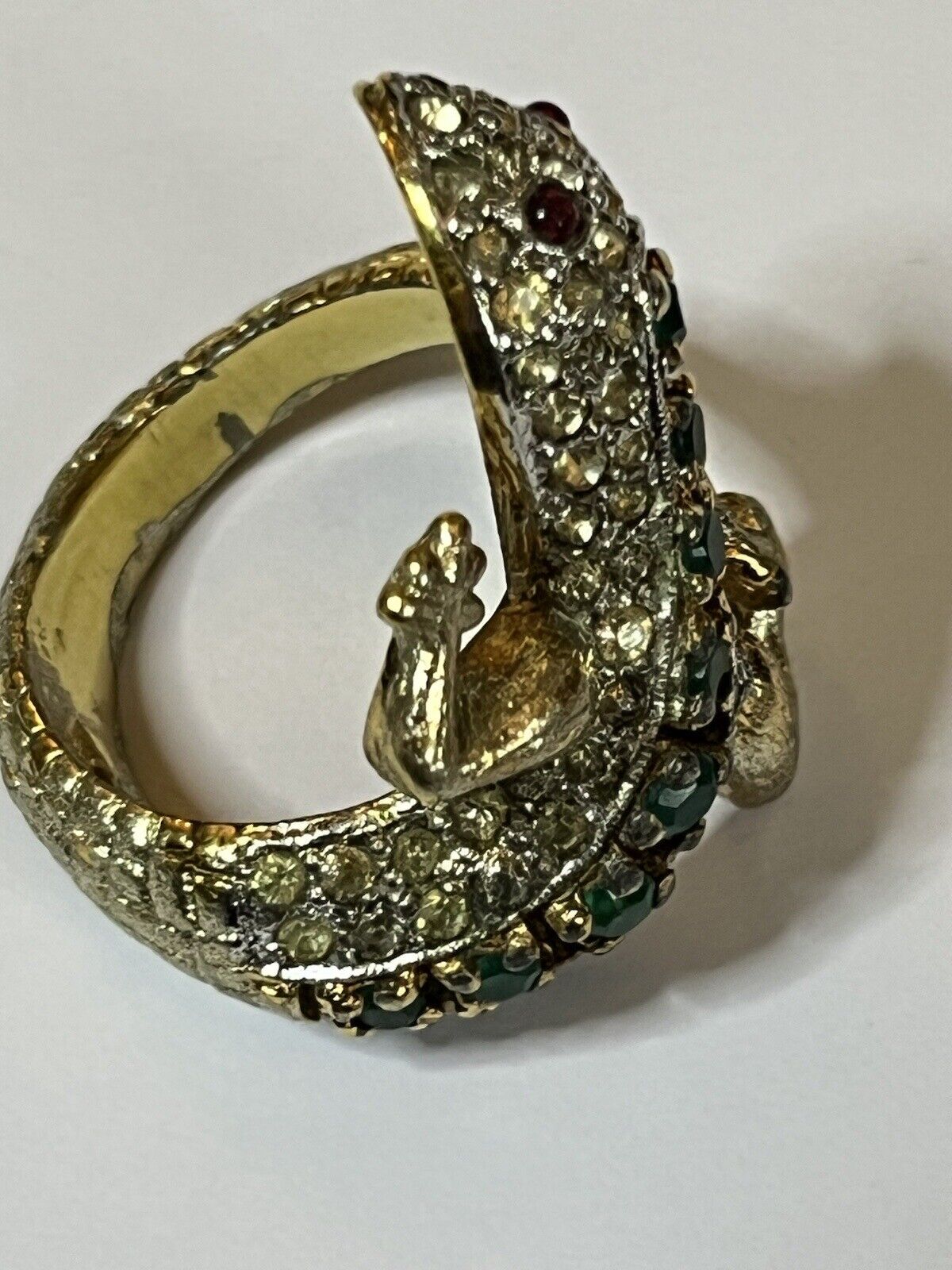 Vintage 50s/60s Panetta Rare Lizard Ring