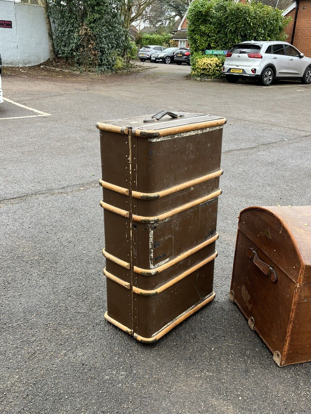 Edwardian Luggage, 5 Pieces, Belonging To An Officer In The War
