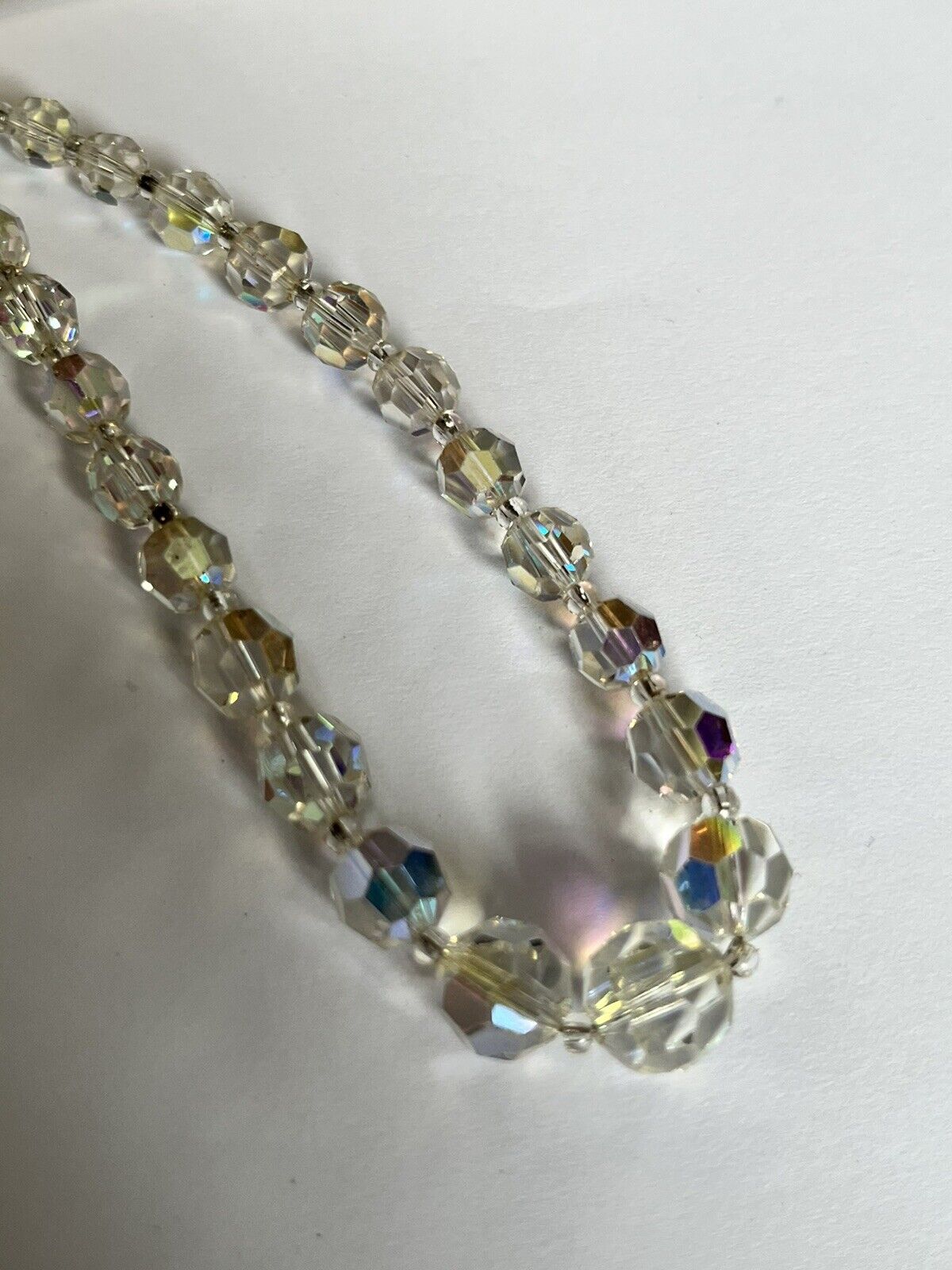 Vintage Aurora Borealis Beaded Necklace