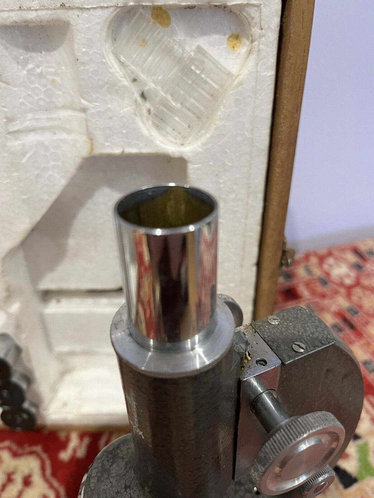 Microscope In Case.