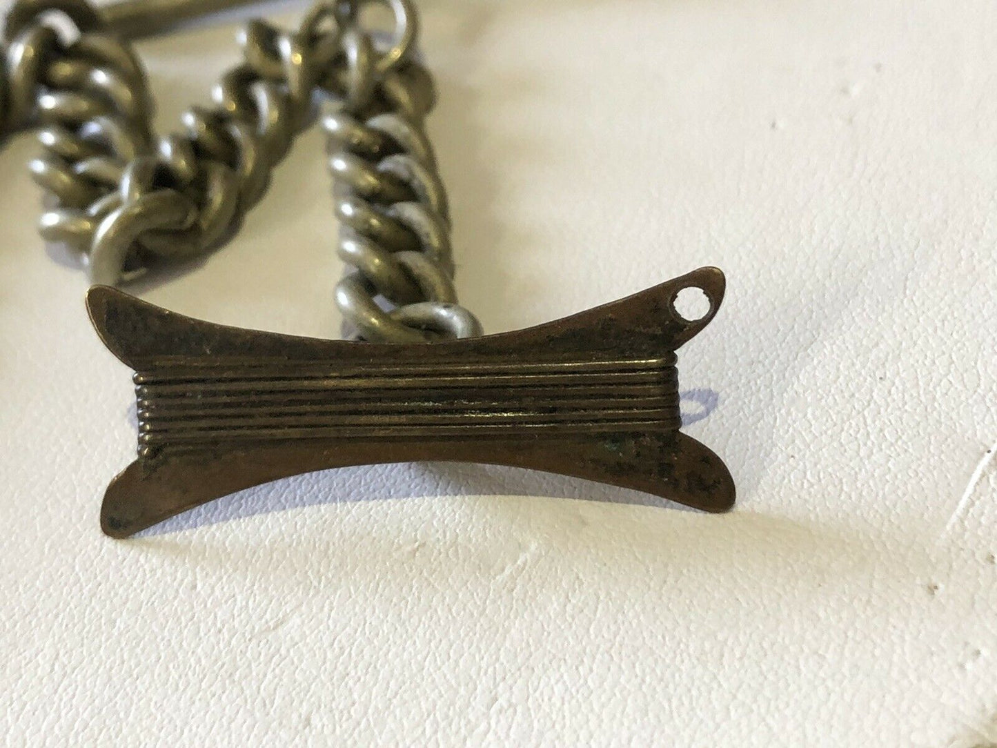 Silver Plate Pocket Watch Albert Chain