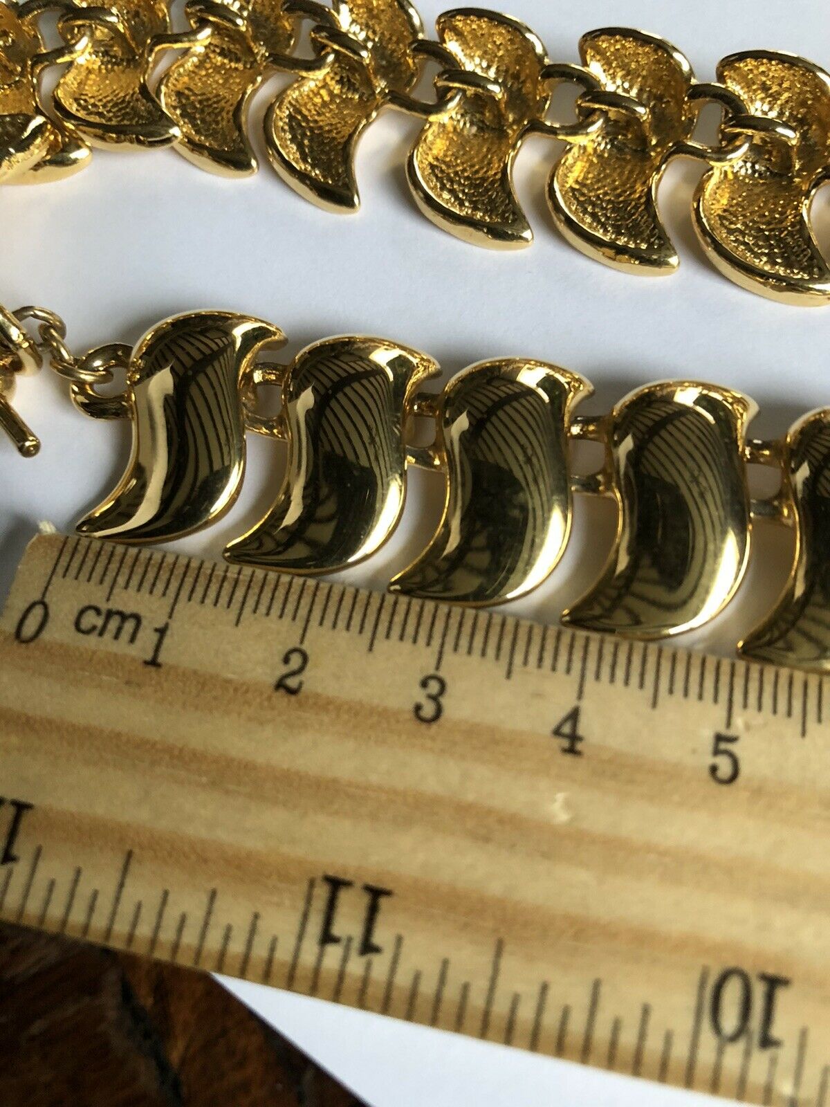 Vintage Signed Anne Klein Gold Tone Necklace