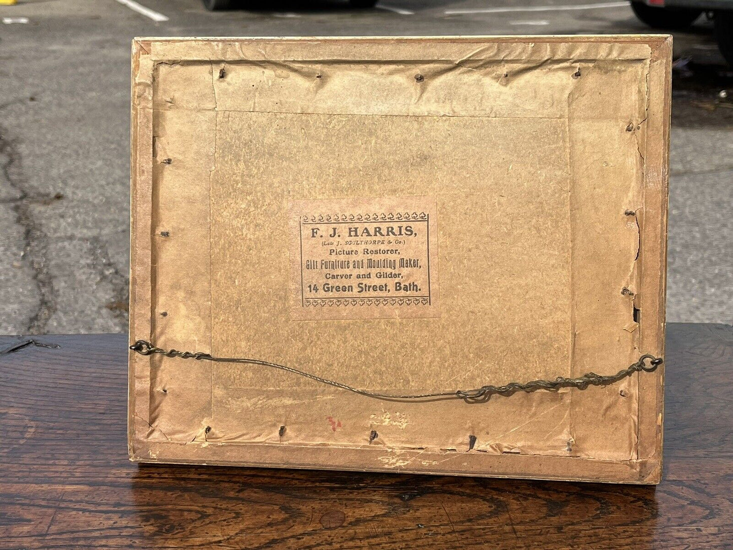 Framed Maritime Watercolour. Circa 1830 F.Rawlins. Somerset