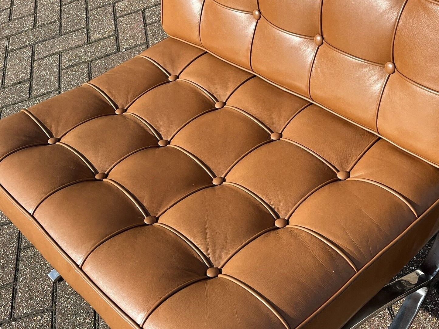 Barcelona Tan Leather Armchair