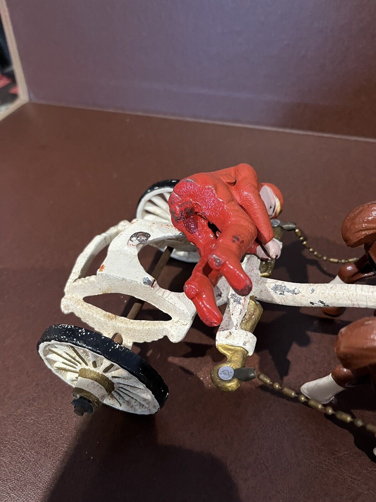 Large Cast Iron Coach And Horses