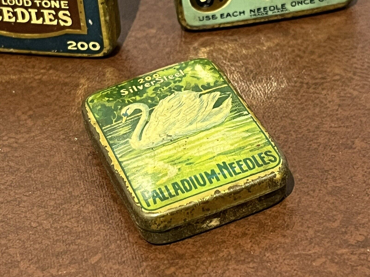 Collection Of Old Gramophone Needle Tins