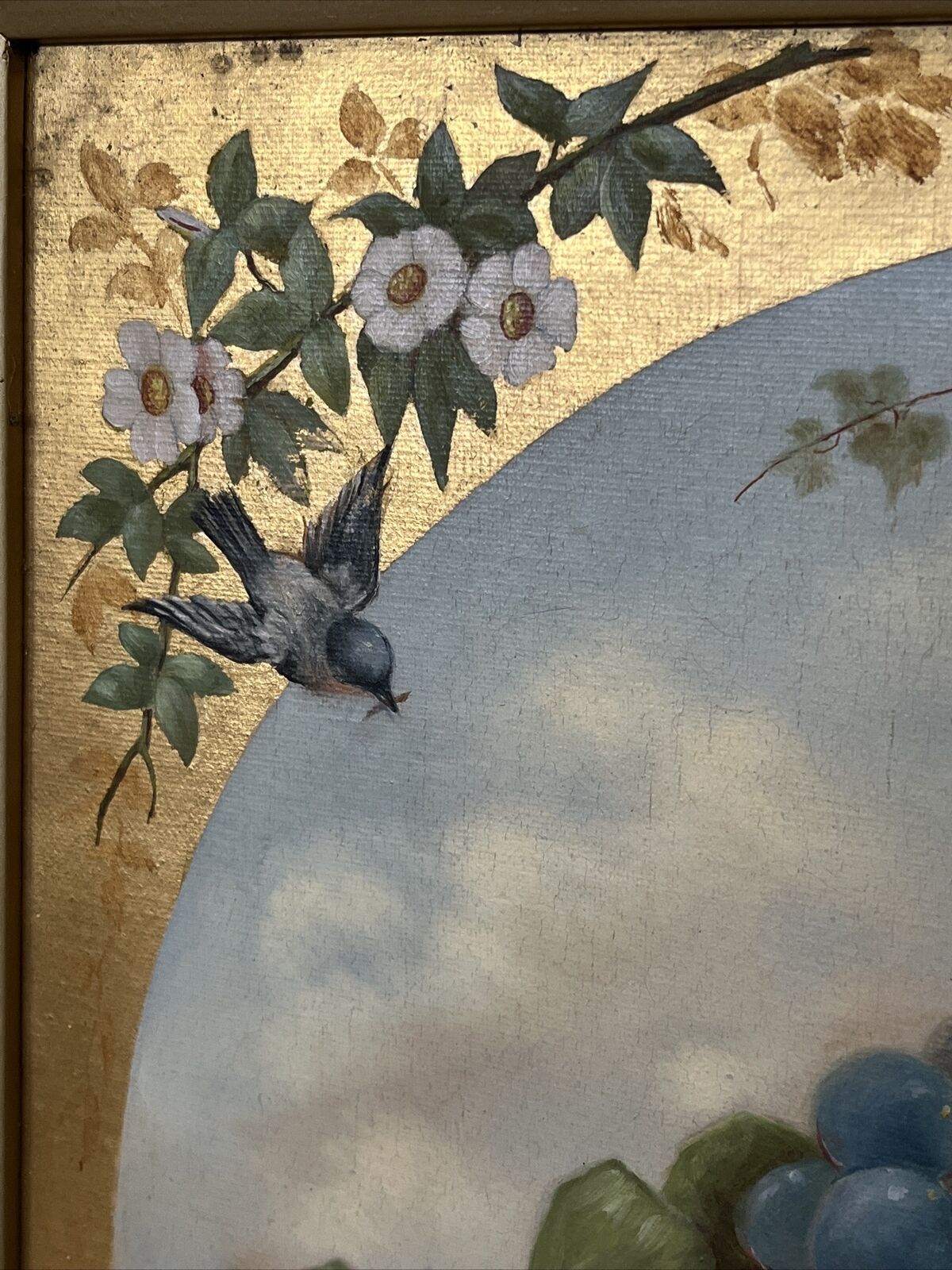 Antique Still Life Oil On Canvas, Signed &Dated, Max Winter, In Gold Gilt Frame.