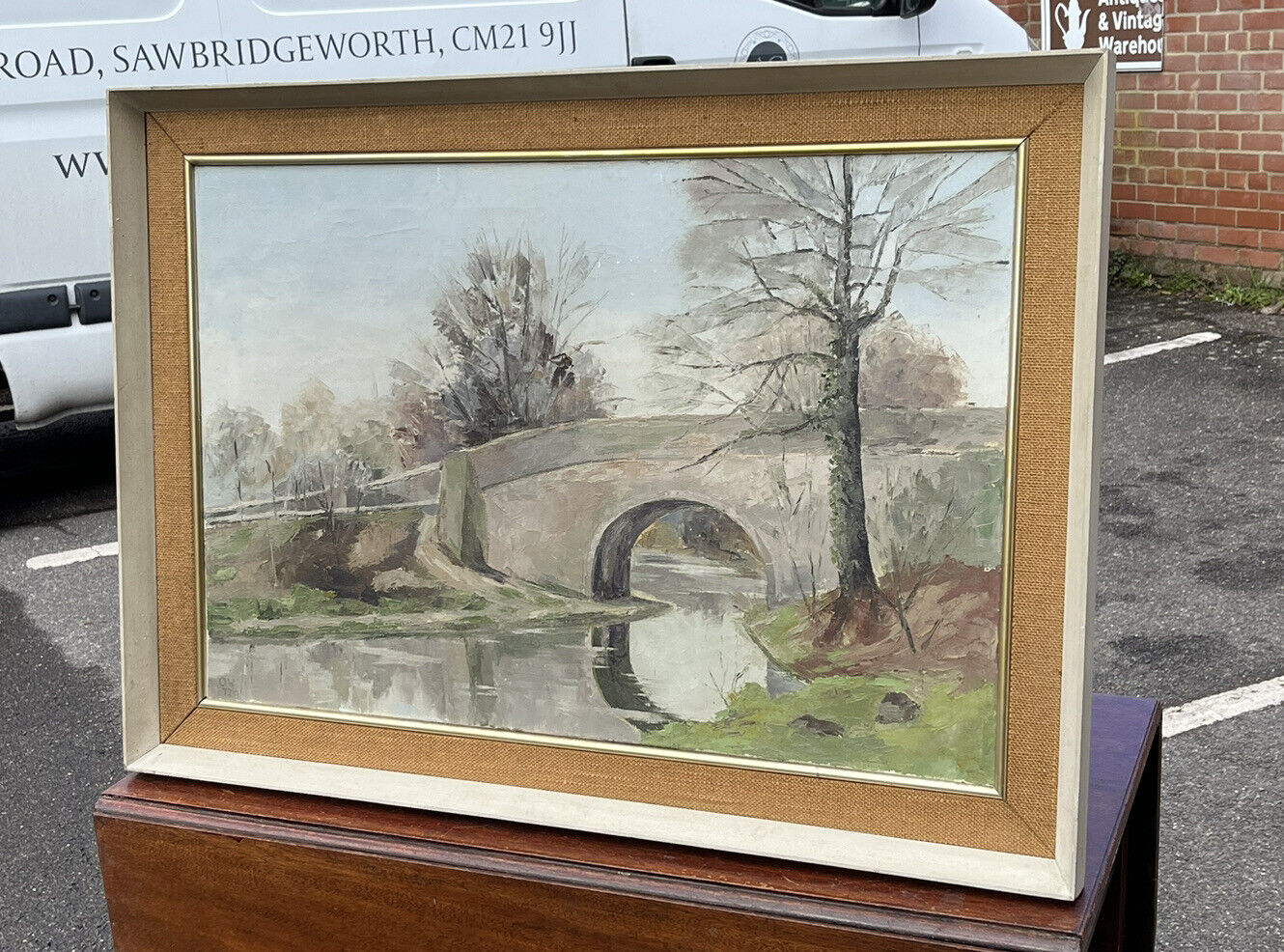 Mid Century Oil On Canvas. Signed.O.W 72. Large In Size