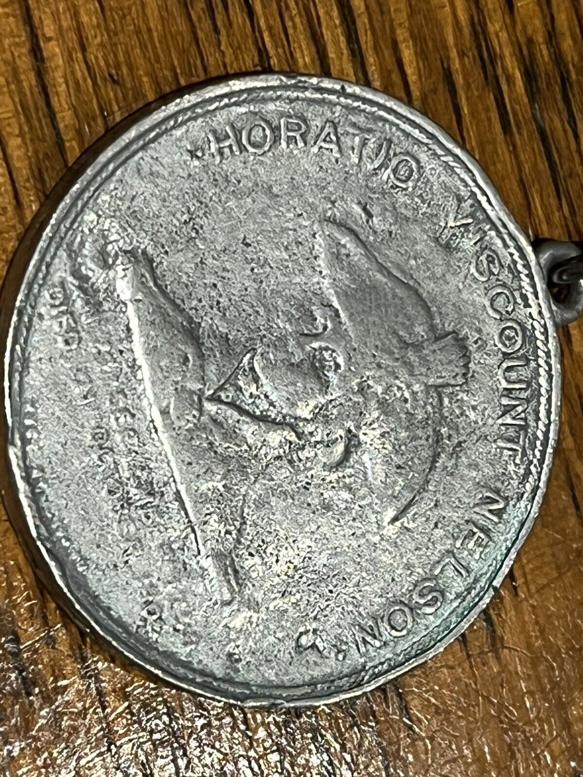 Horatio Viscount Nelson Commemorative Medal On A Chain