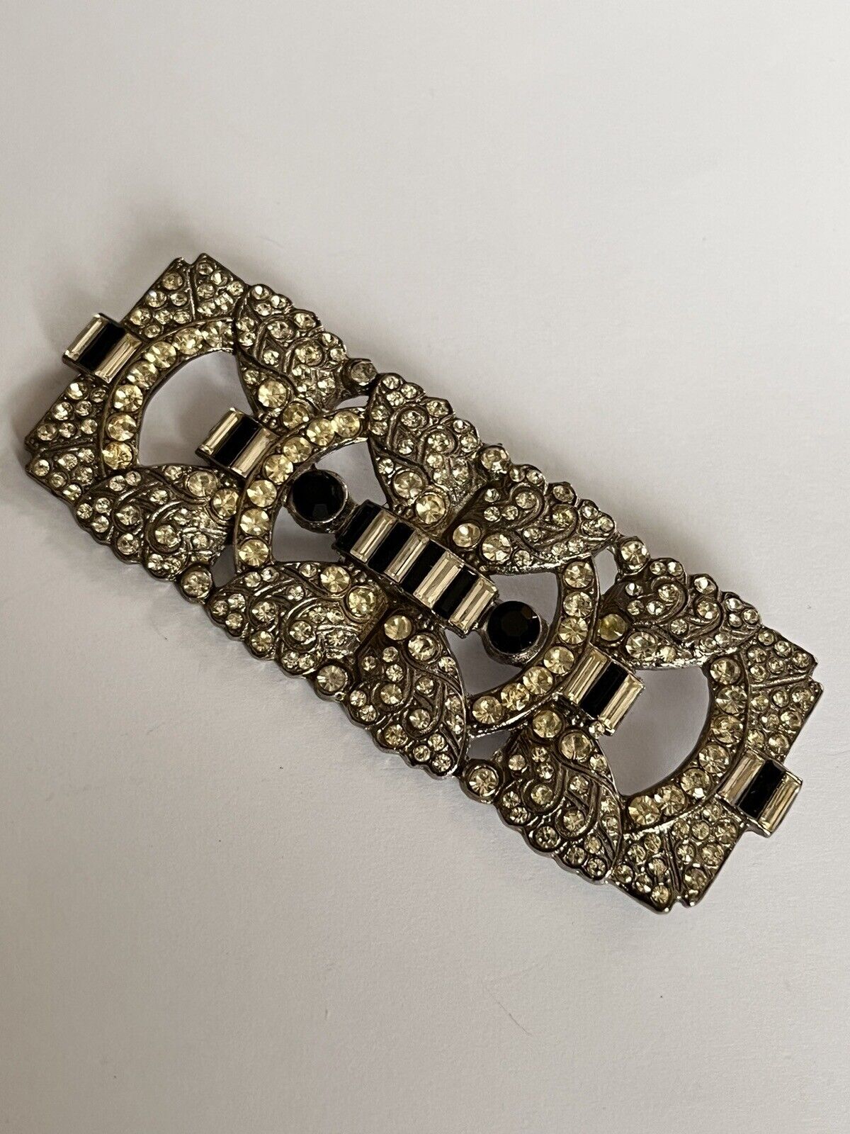 Vintage Old Butler And Wilson Deco Large Brooch