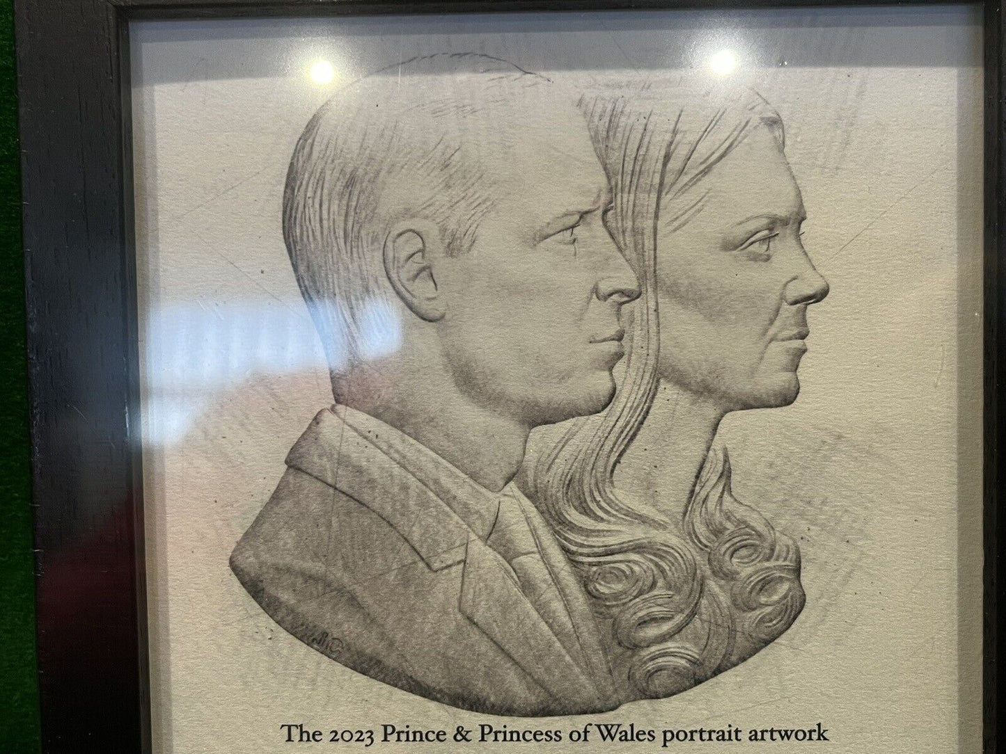 2023 Prince & Princess Of Wales Portrait Artwork, Limited Edition Print In Frame