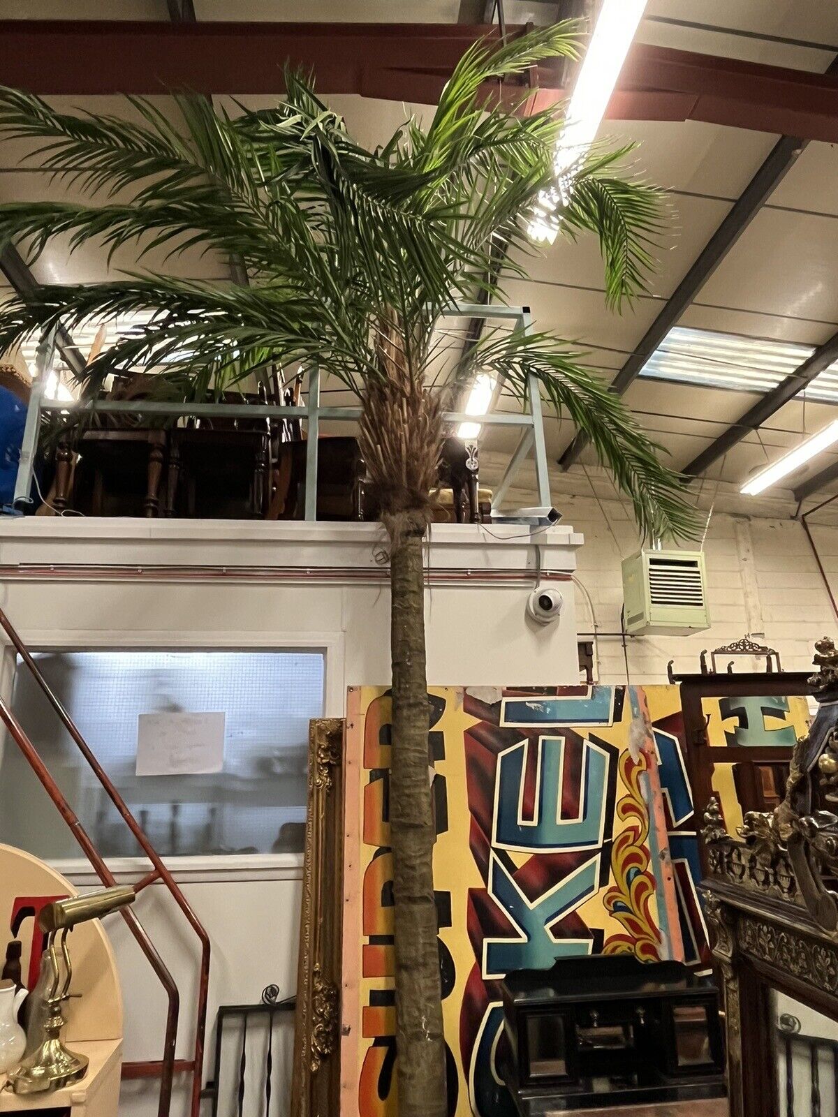 Full Size Plastic Palm Tree, Tv/Film Prop. Great Interior Design Piece