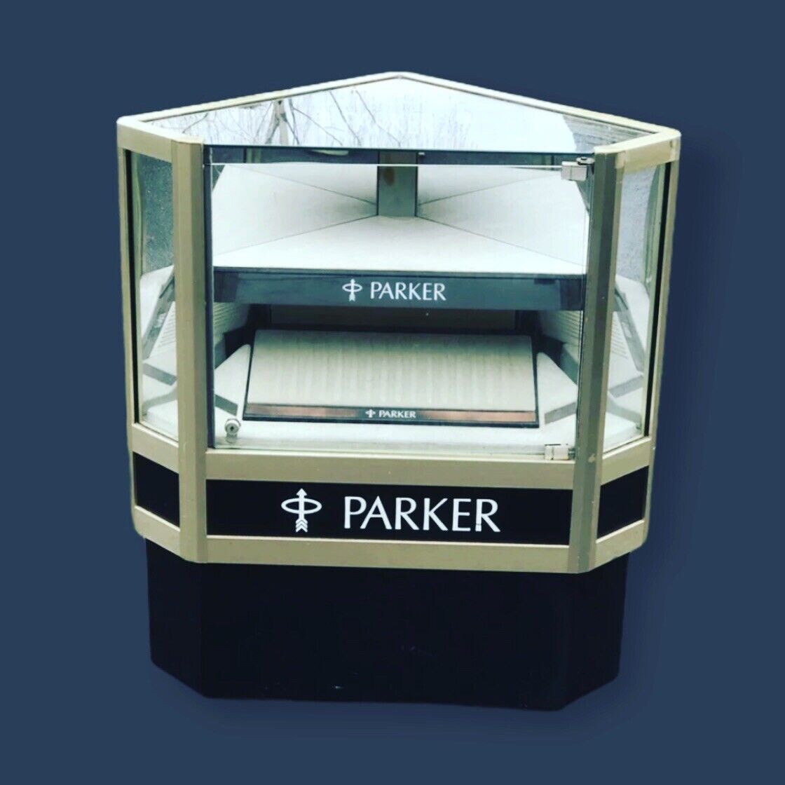 Parker Pen Shop Display Cabinet. Perfect To Display Own Collection