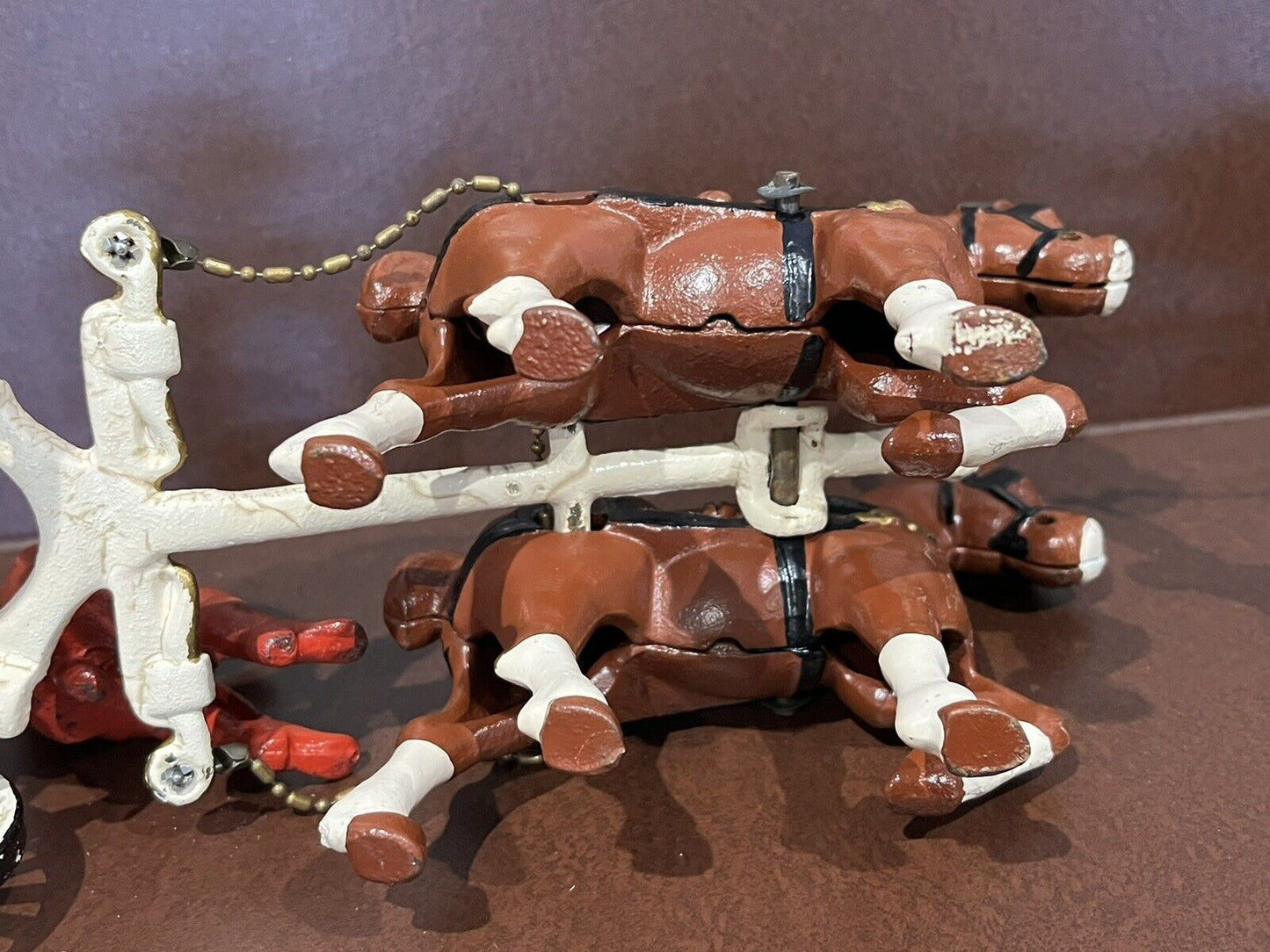 Large Cast Iron Coach And Horses