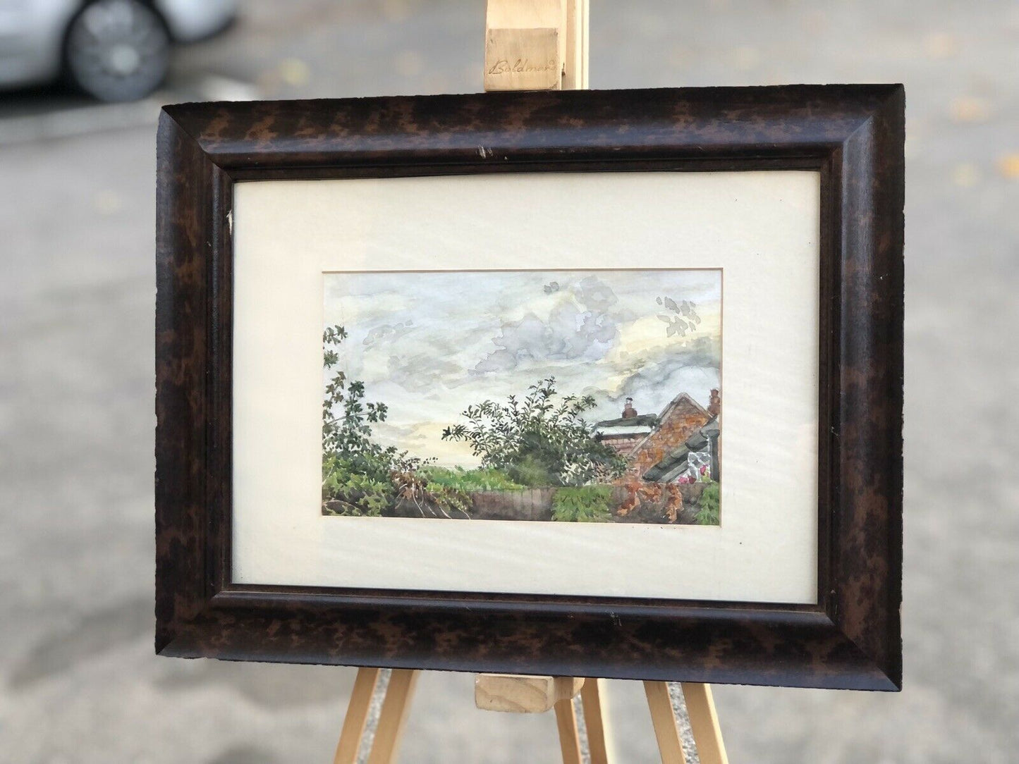 Suburbia Framed Watercolour