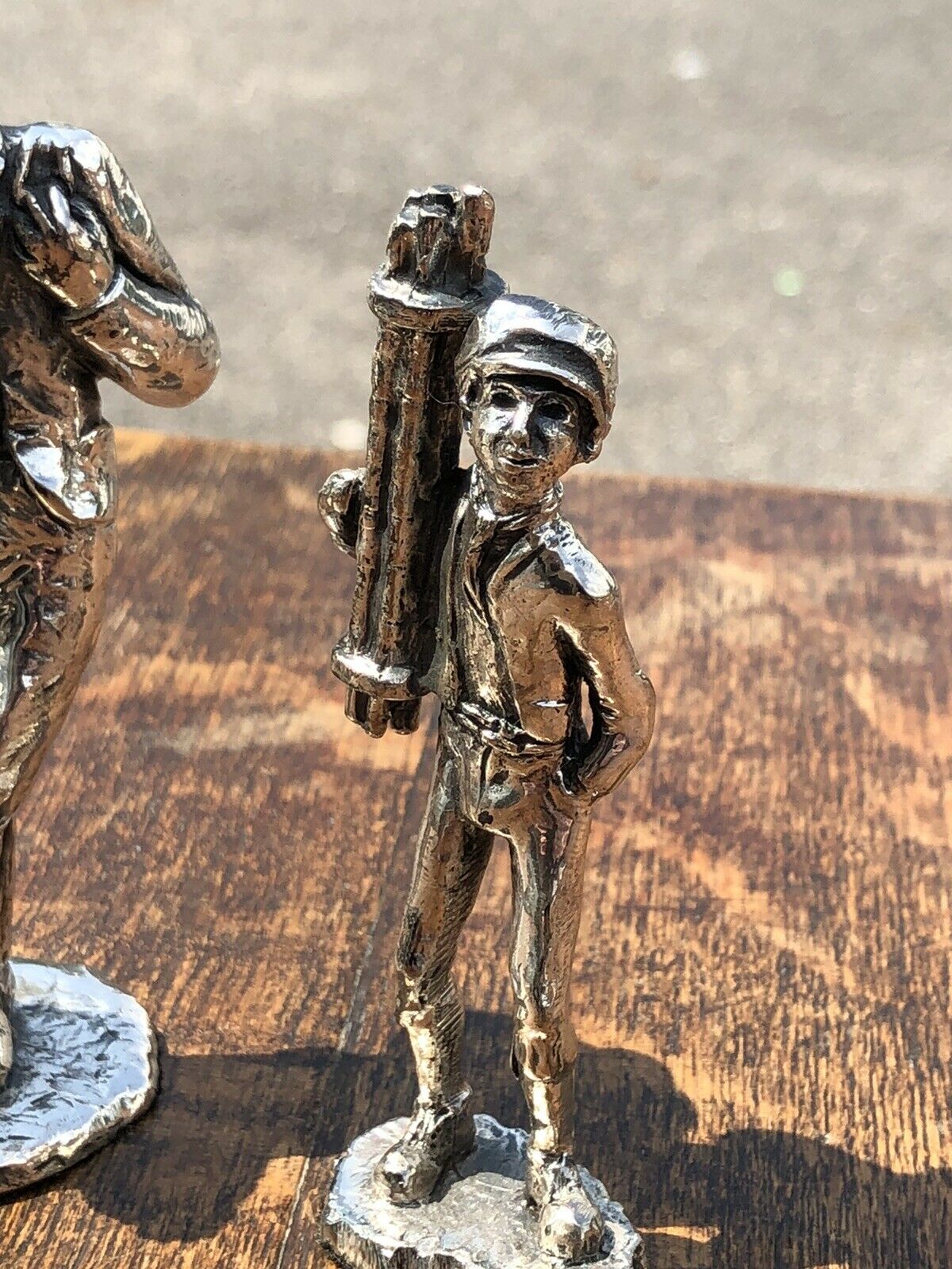Silver Plate Figure. Chimney Sweeps. Highly Detailed Figures