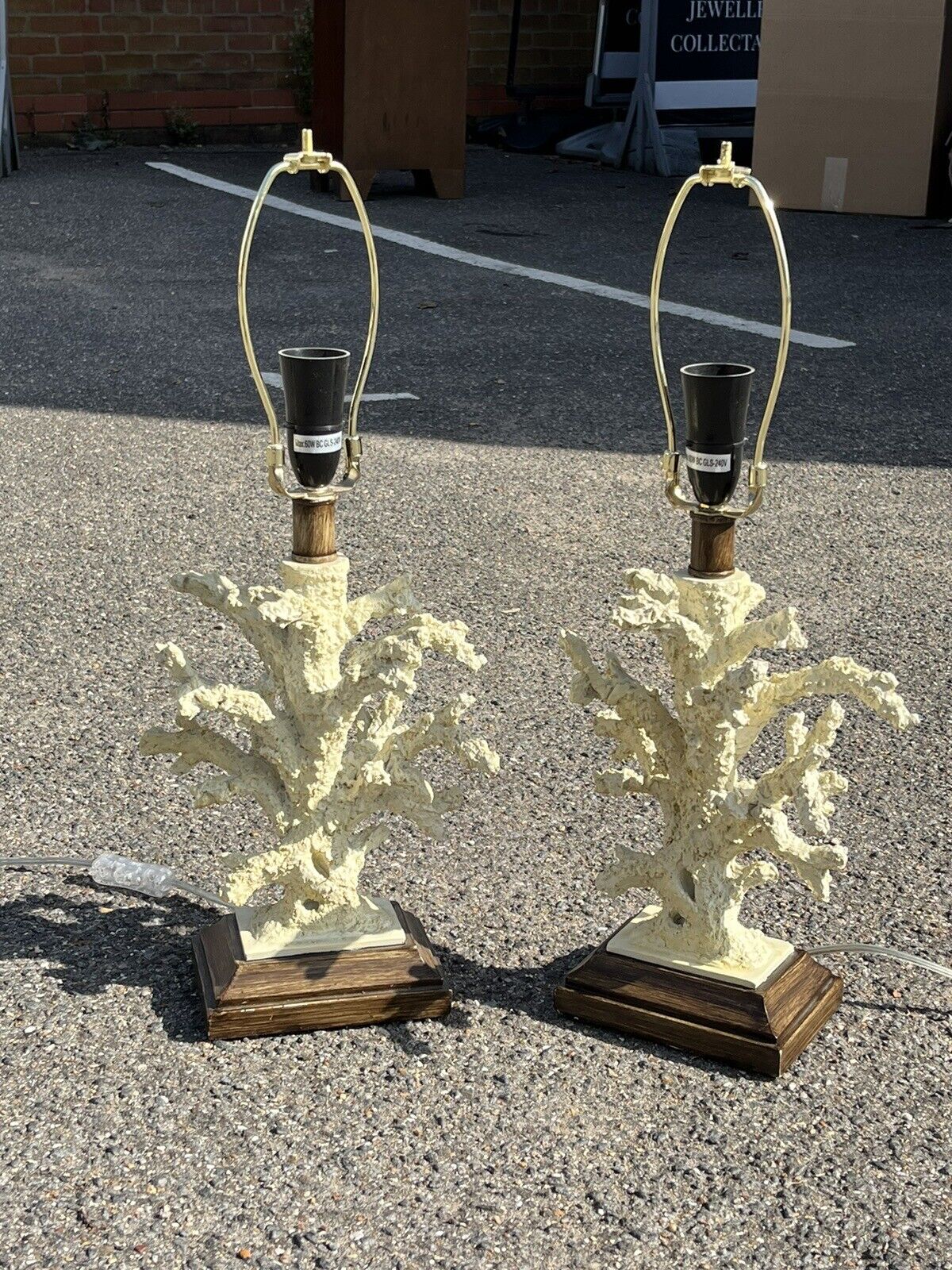 Designer Table Lamps. With Shades.