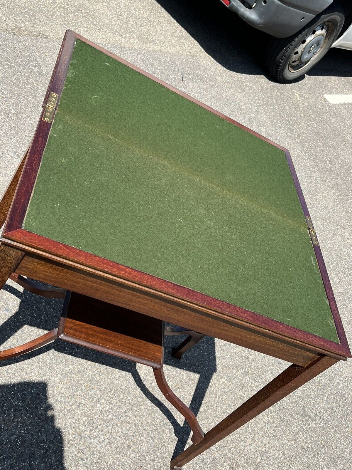 Arts & Crafts Oak & inlaid Games / Card Table