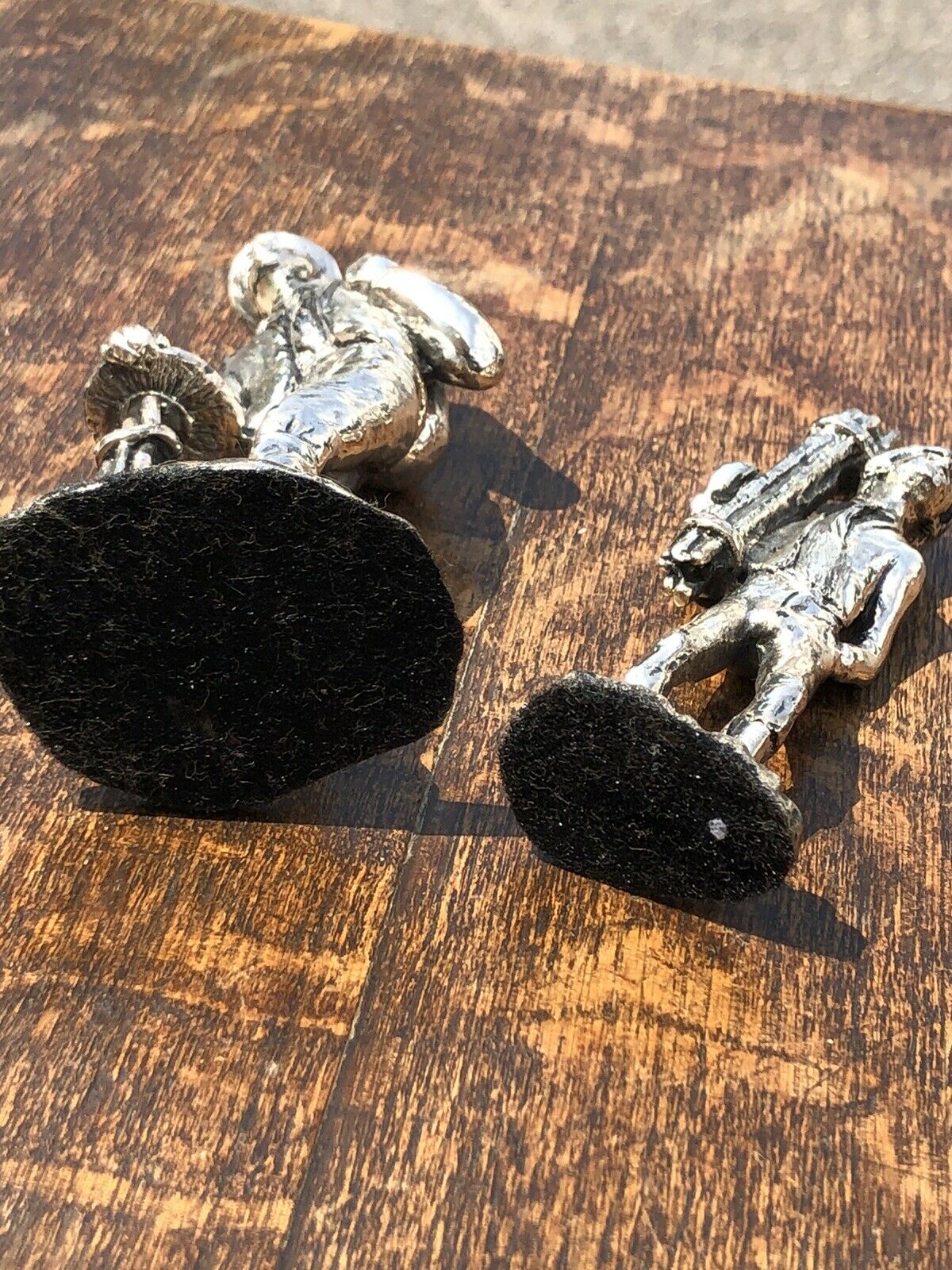Silver Plate Figure. Chimney Sweeps. Highly Detailed Figures