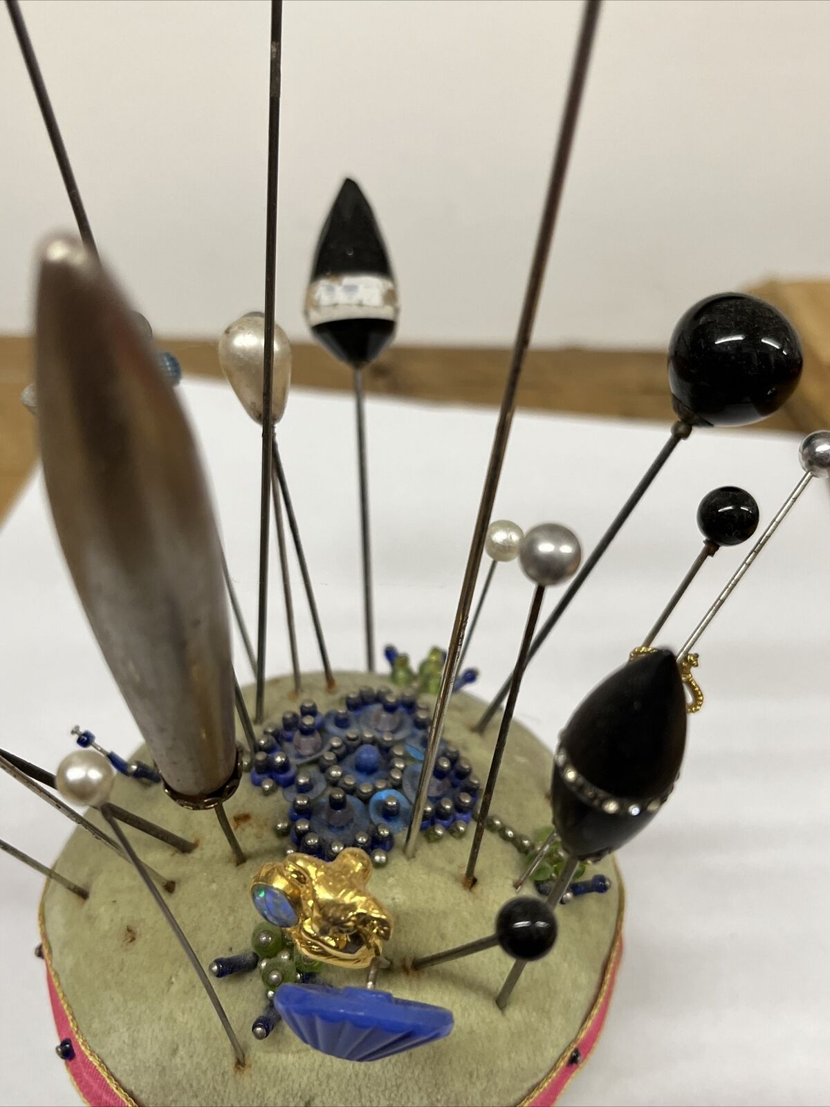 Hat Pin Collection On Cushion