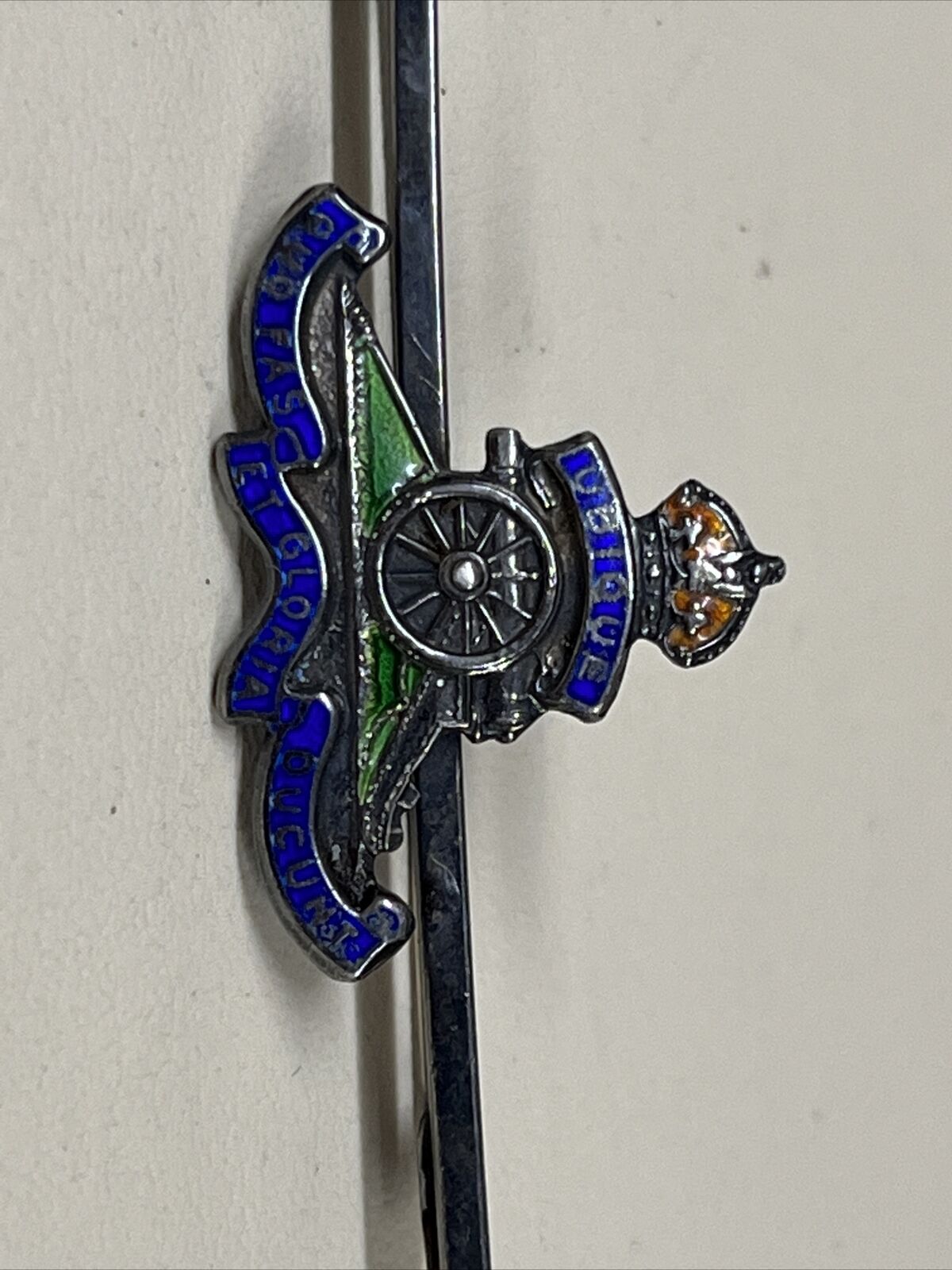 Silver & Enamel Royal Artillery Badge