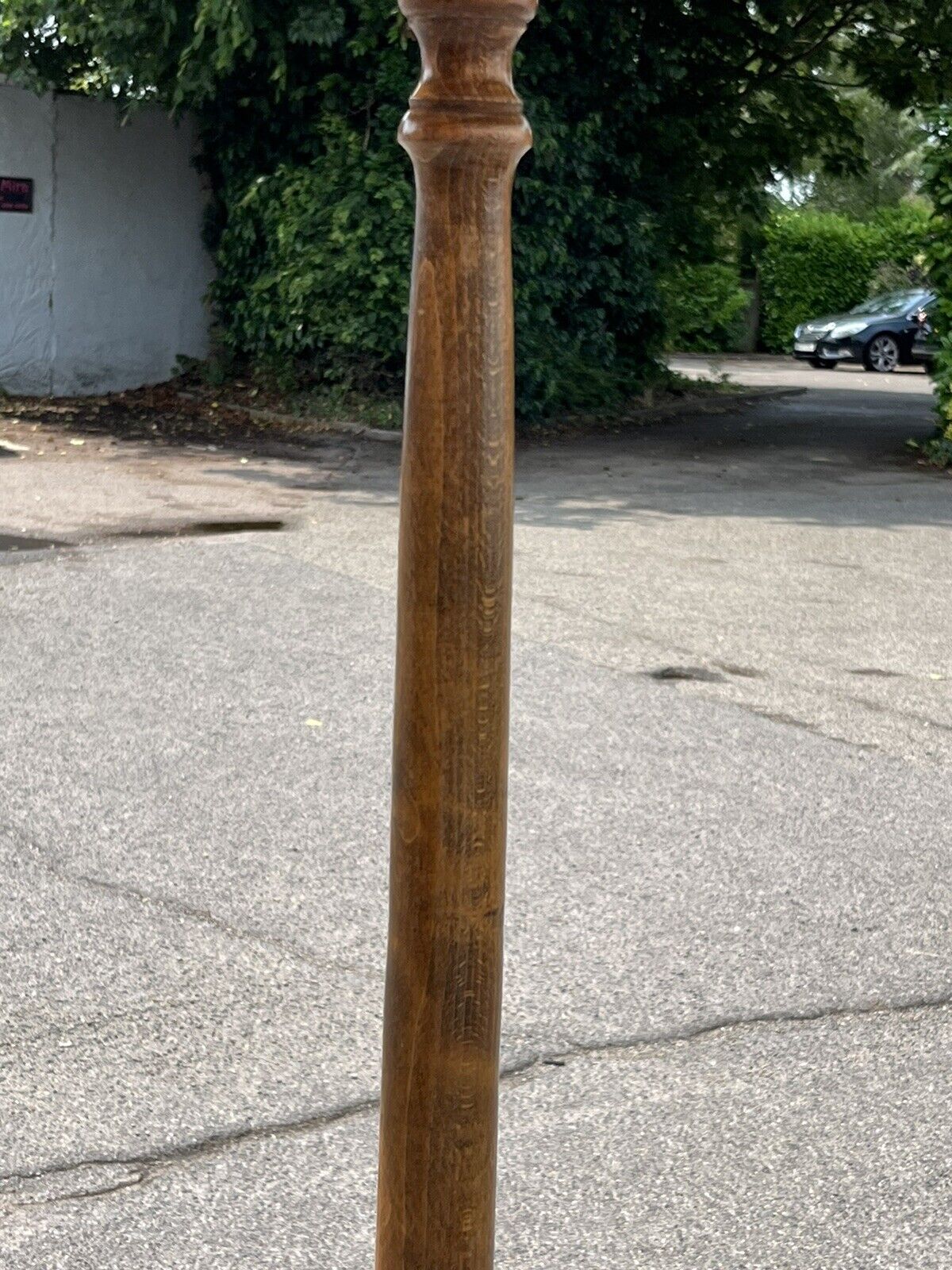 Mid Century Floor Standing Lamp With Original Shade.