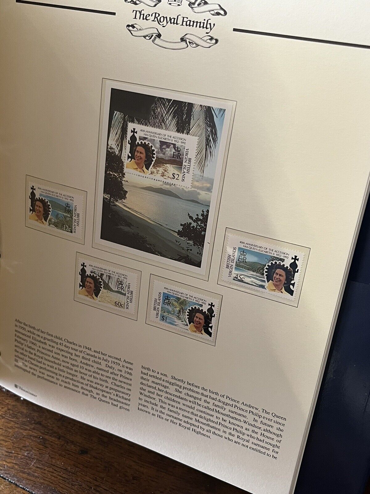 40th Anniversary Of Her Majesty Queen Elizabeth II Stamp Album
