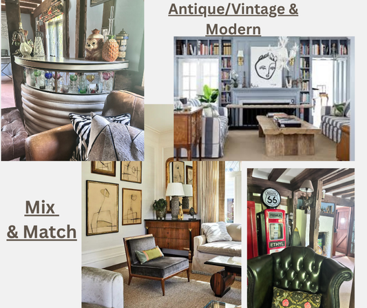 How to pick and mix Antique and Modern Pieces