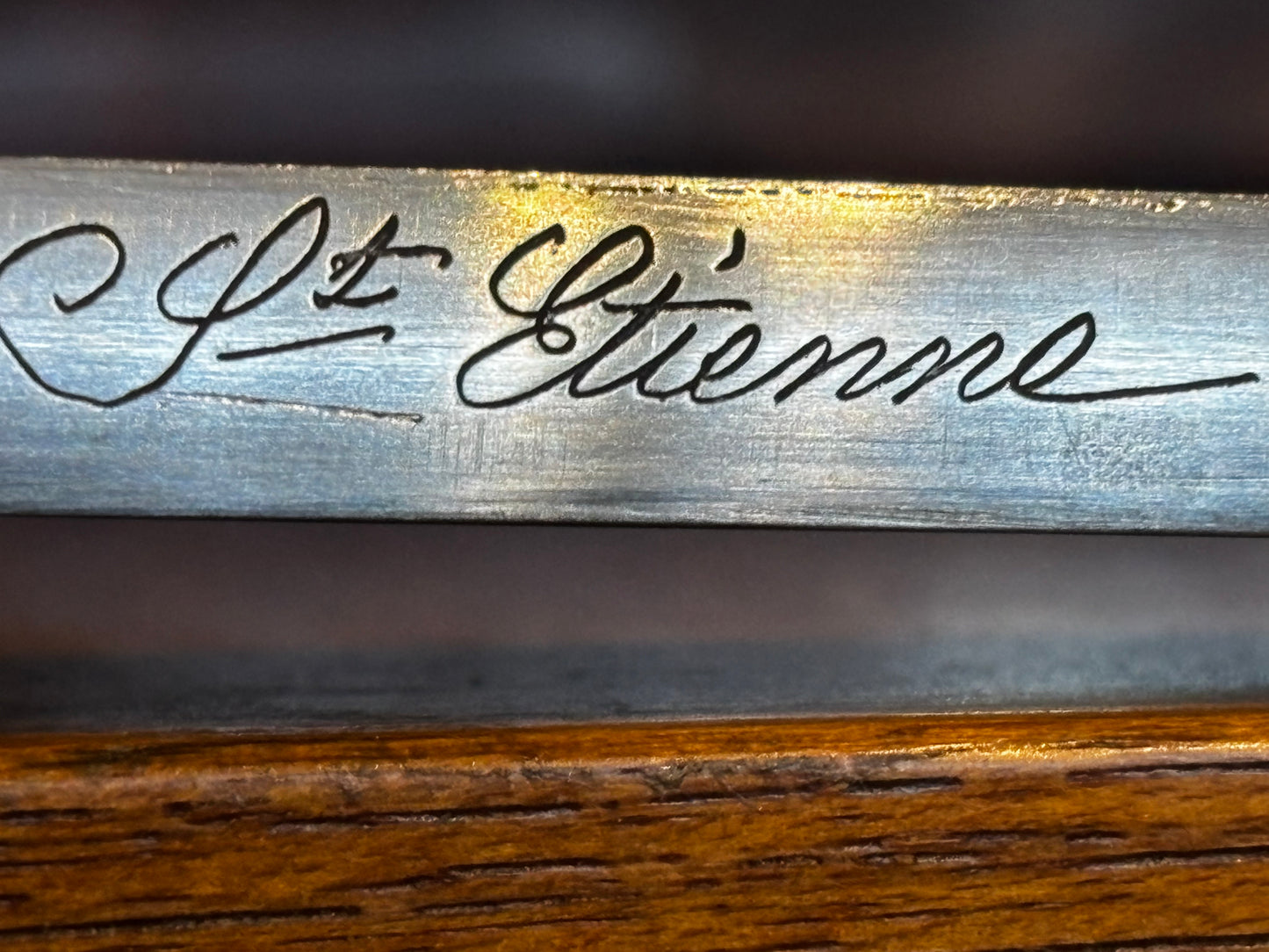 Victorian French Bayonet, dated 1873 matching numbers sheaf.