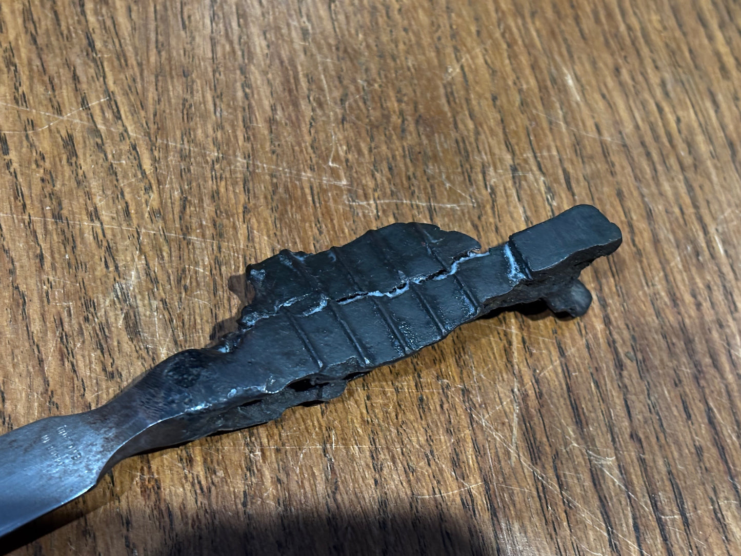 WW2 London Blitz Home Front Large Shrapnel Letter Opener.