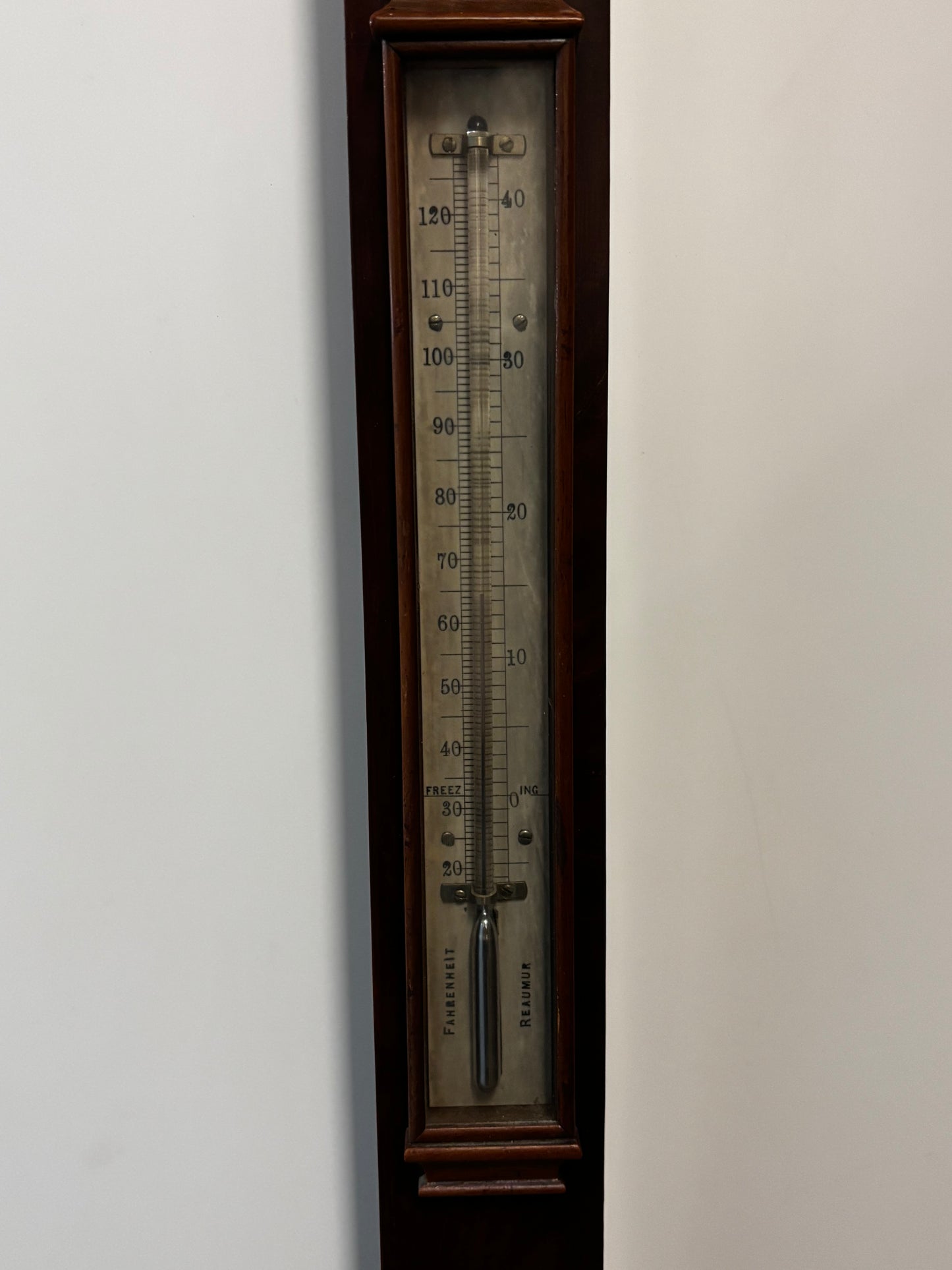 Antique Scottish Mahogany Stick Barometer By J White Of Glasgow
