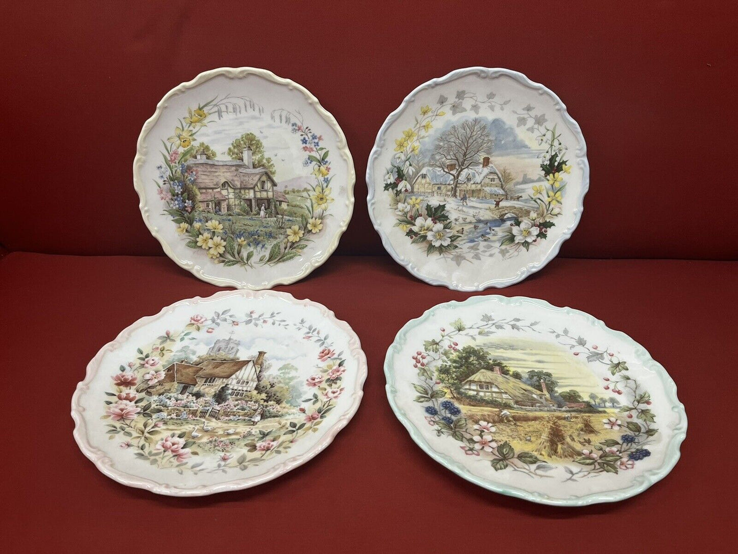 Royal Albert Cottage Garden Year Series. Spring, Summer , Autumn & Winter