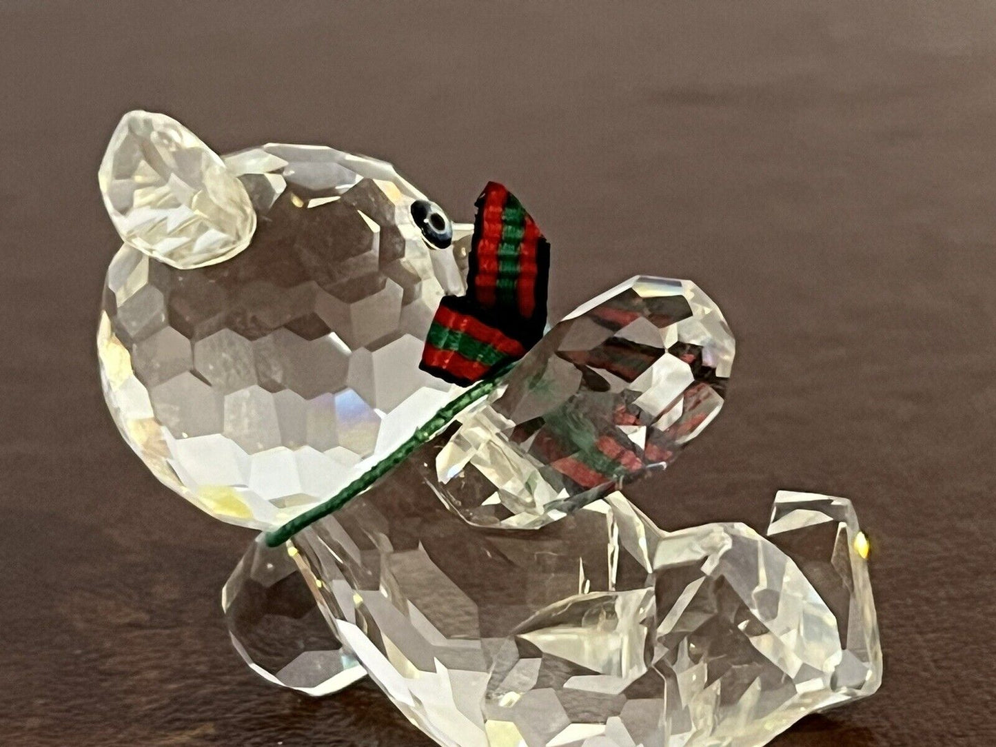 Swarovski Crystal Swan Signed Teddy Best Lying