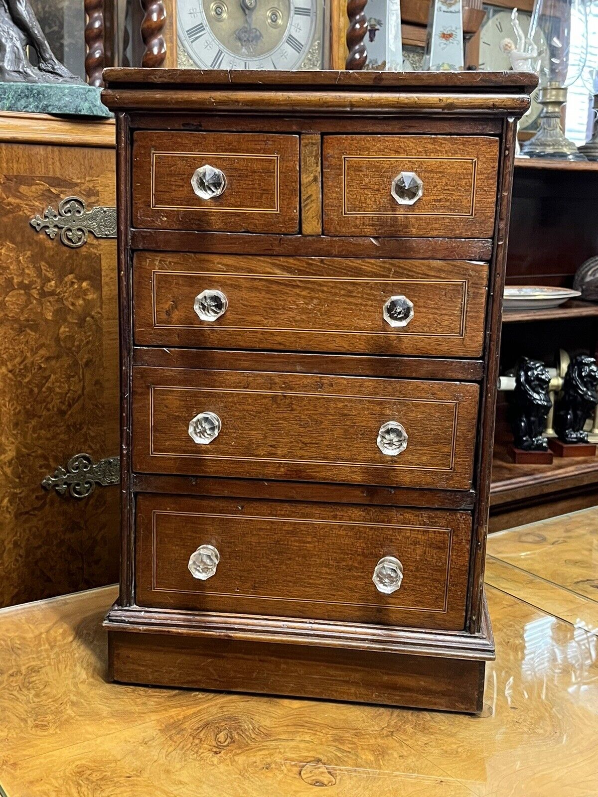 Victorian set Of table top drawers. Make Great Jewellery Box