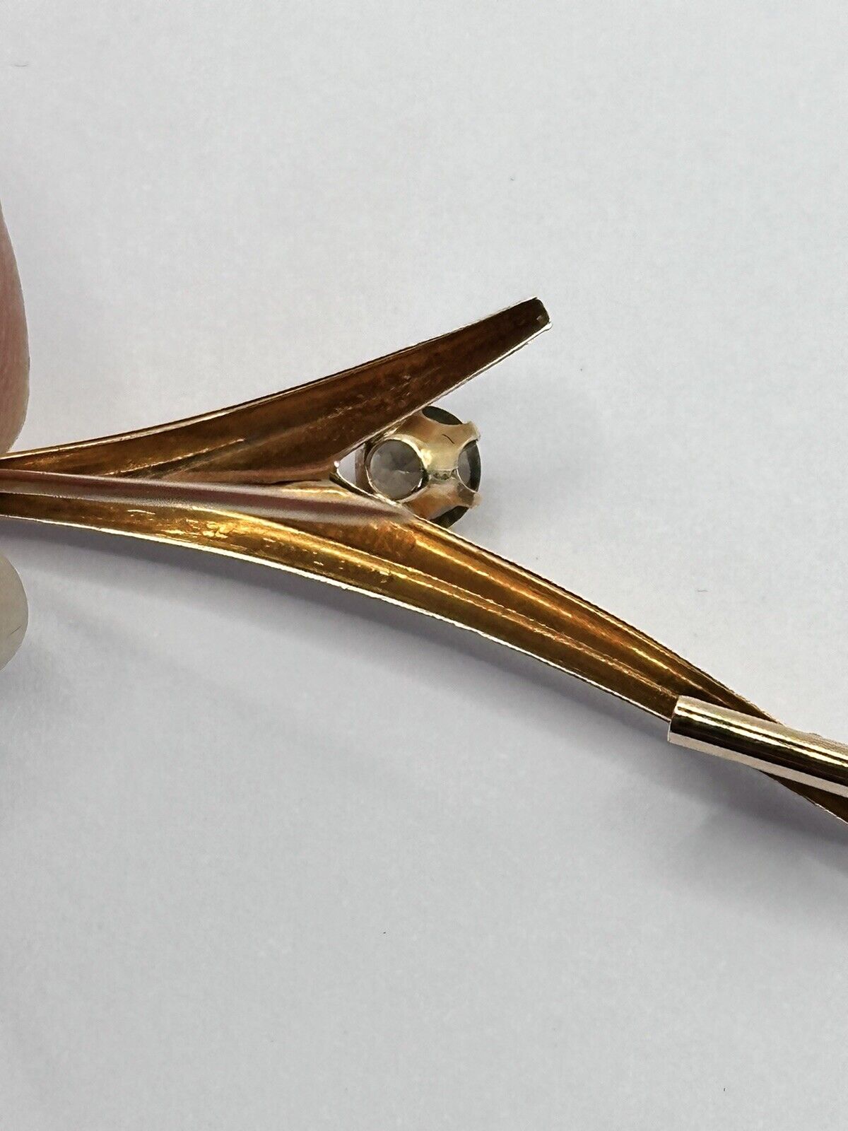 Vintage 14ct Gold 585 Finland Modernist Brooch