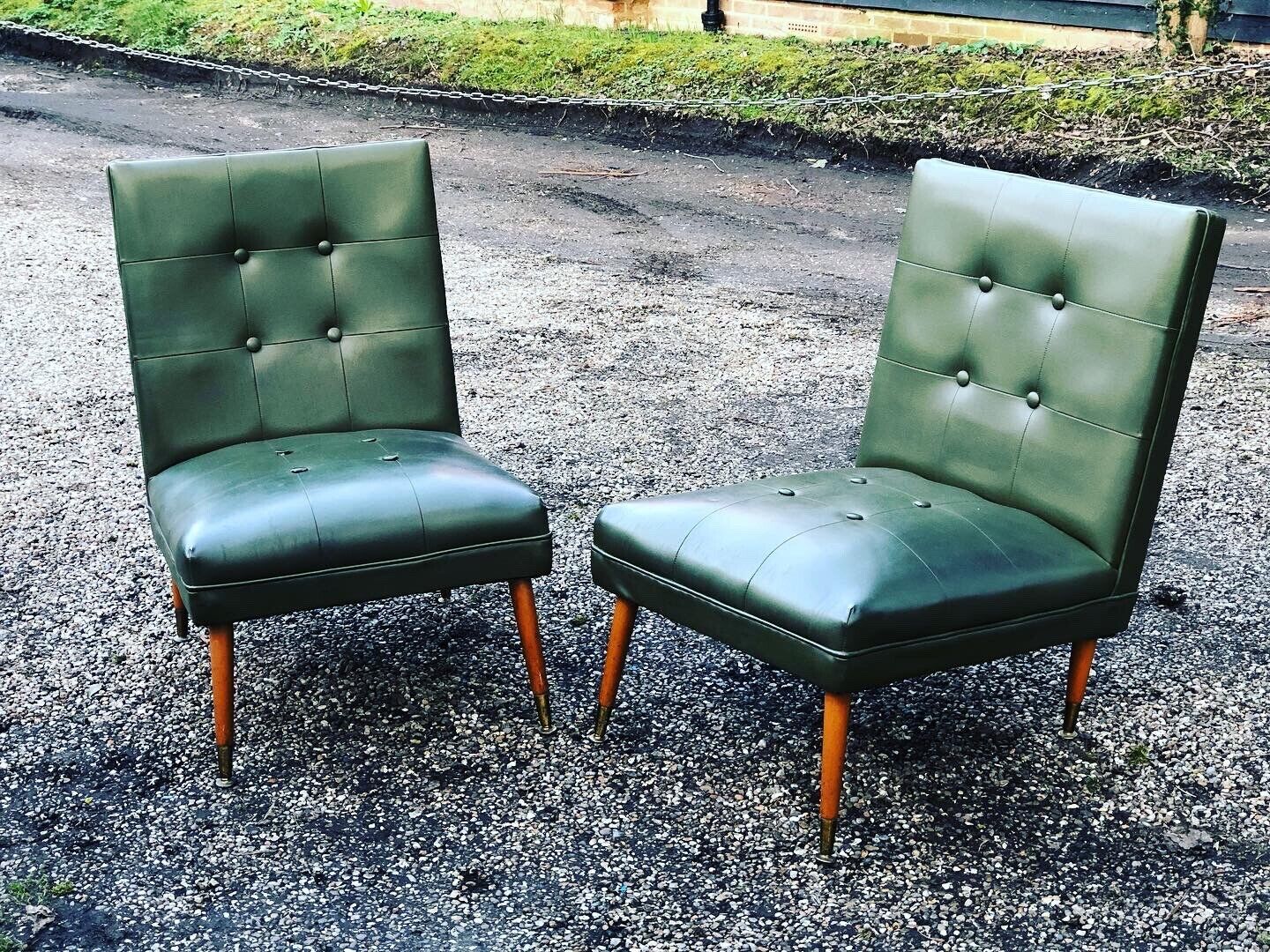 Mid Century Pair Of Chairs