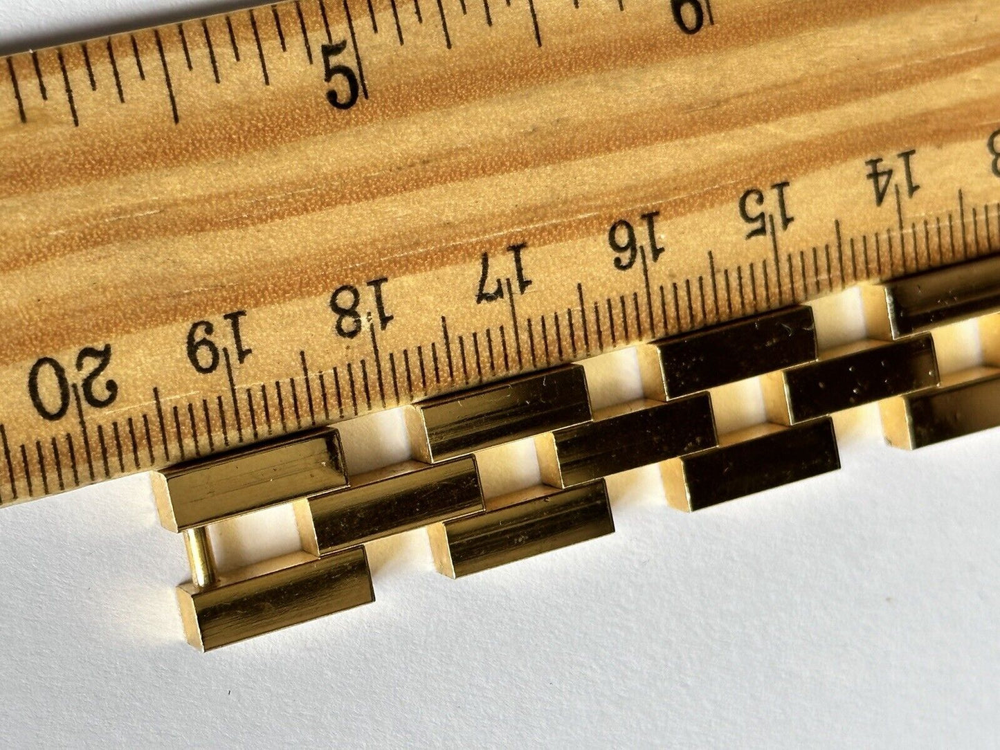 Vintage Gold Plated Substantial Geometric Bracelet