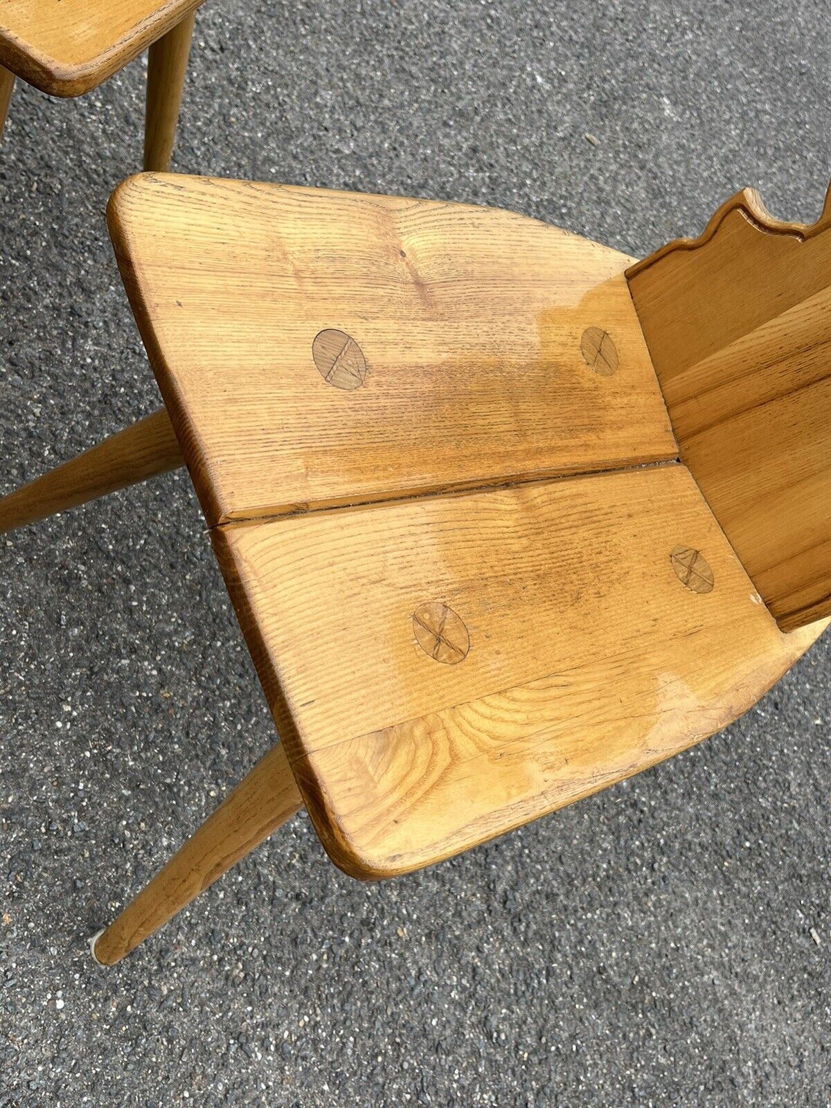 Mid-Century Ash Chairs. Superb Quality & Great Shape.
