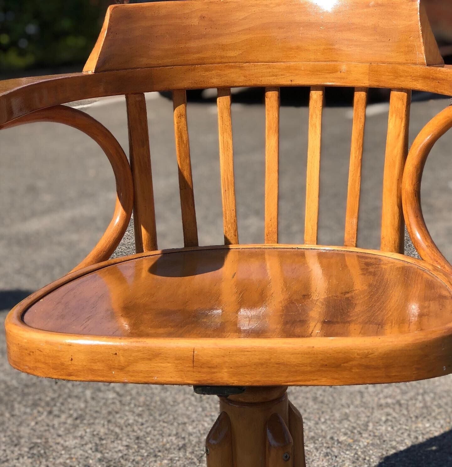 Bentwood Swivel Desk Chair