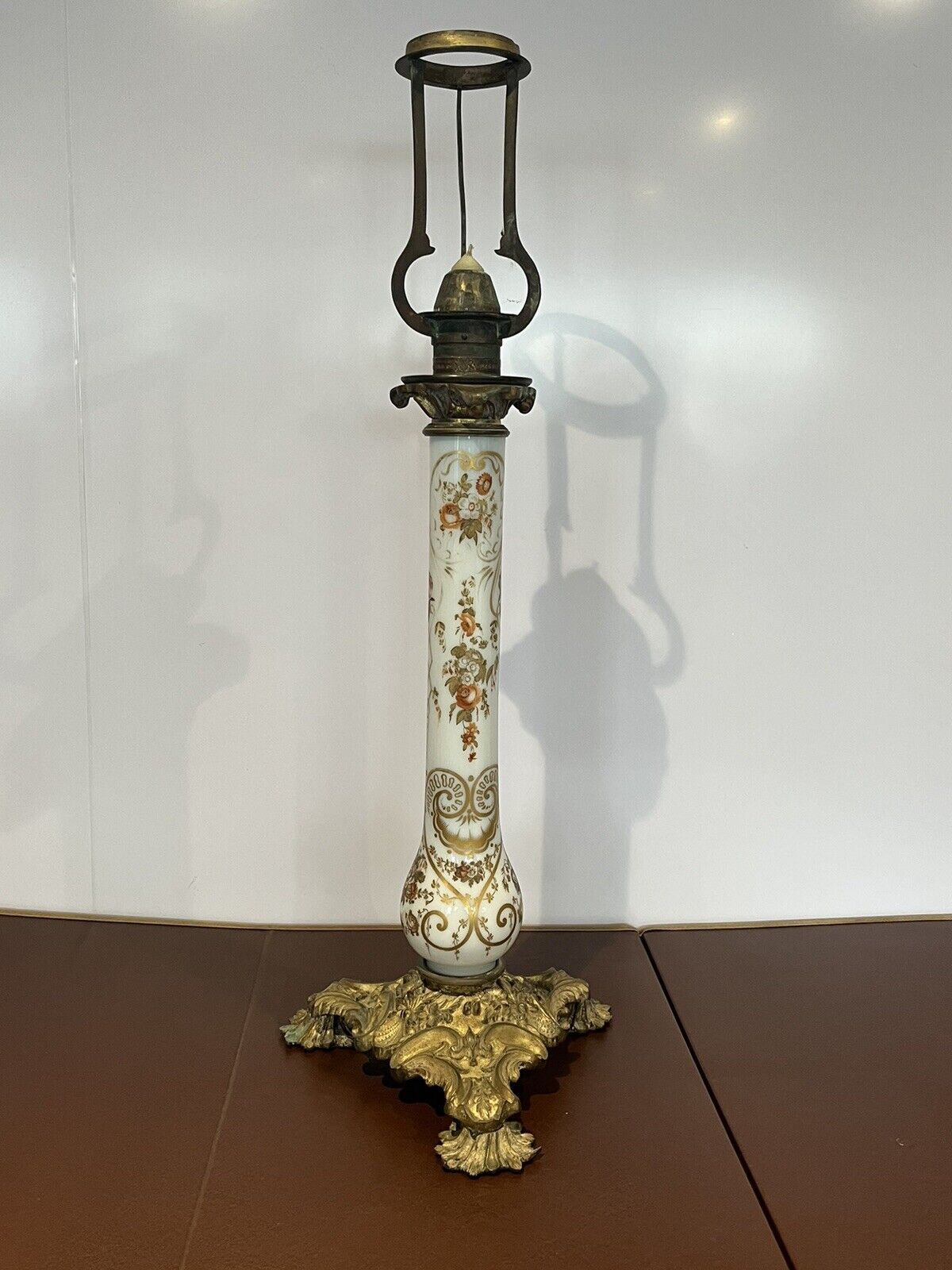 19th Century Palmer & Co Candle Table Lamp