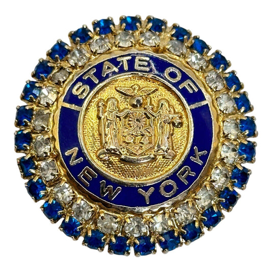 Vintage Gold Tone New York Cinerama Signed Brooch