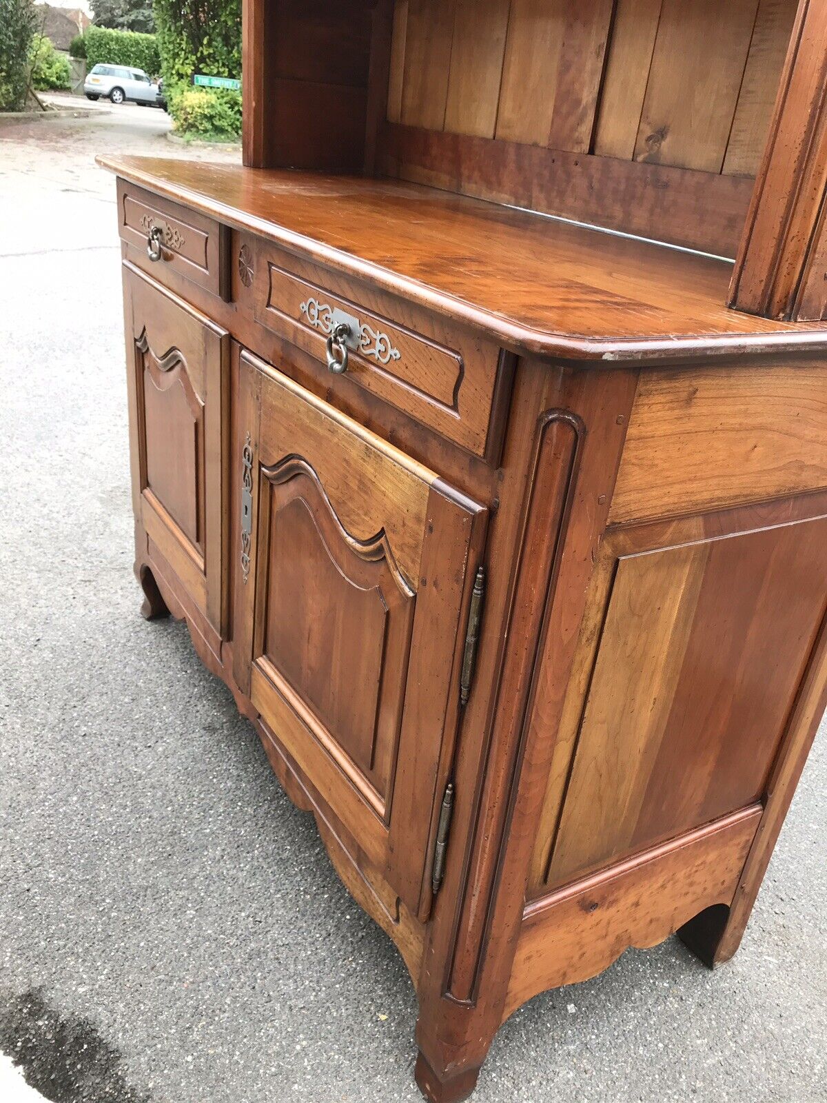 French Walnut Bookcase. Large In Size.