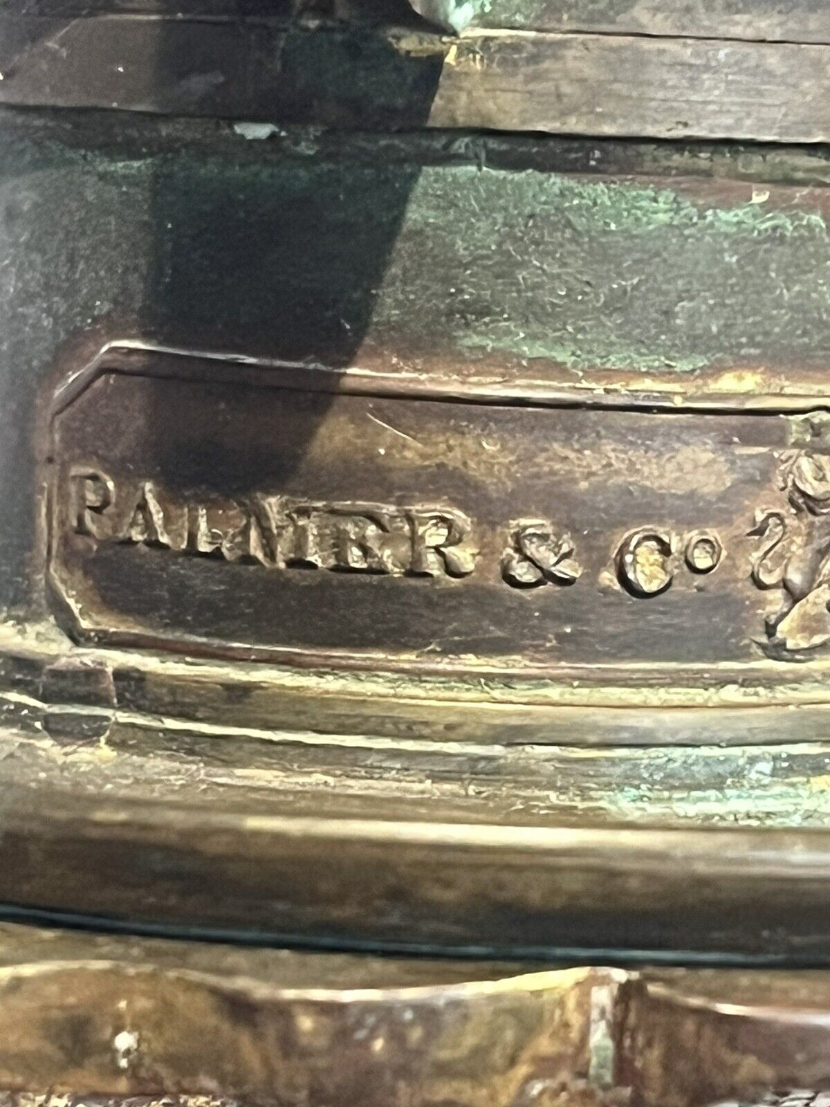 19th Century Palmer & Co Candle Table Lamp