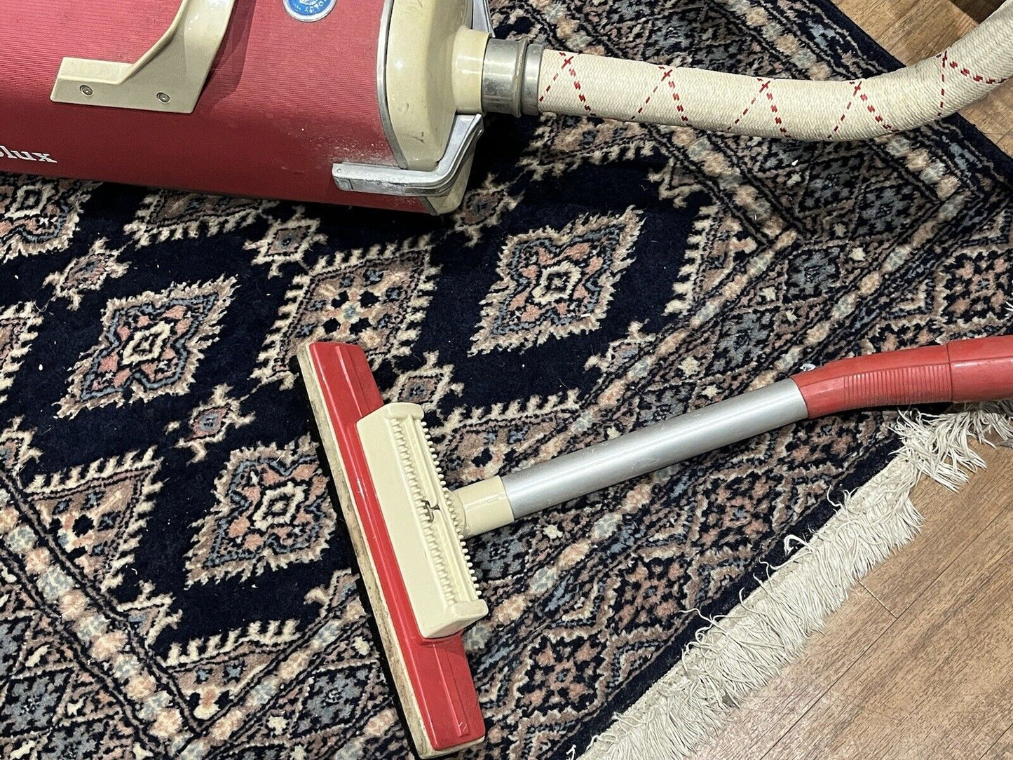 Vintage Electrolux Cylinder Vacuum Cleaner In Wooden Box