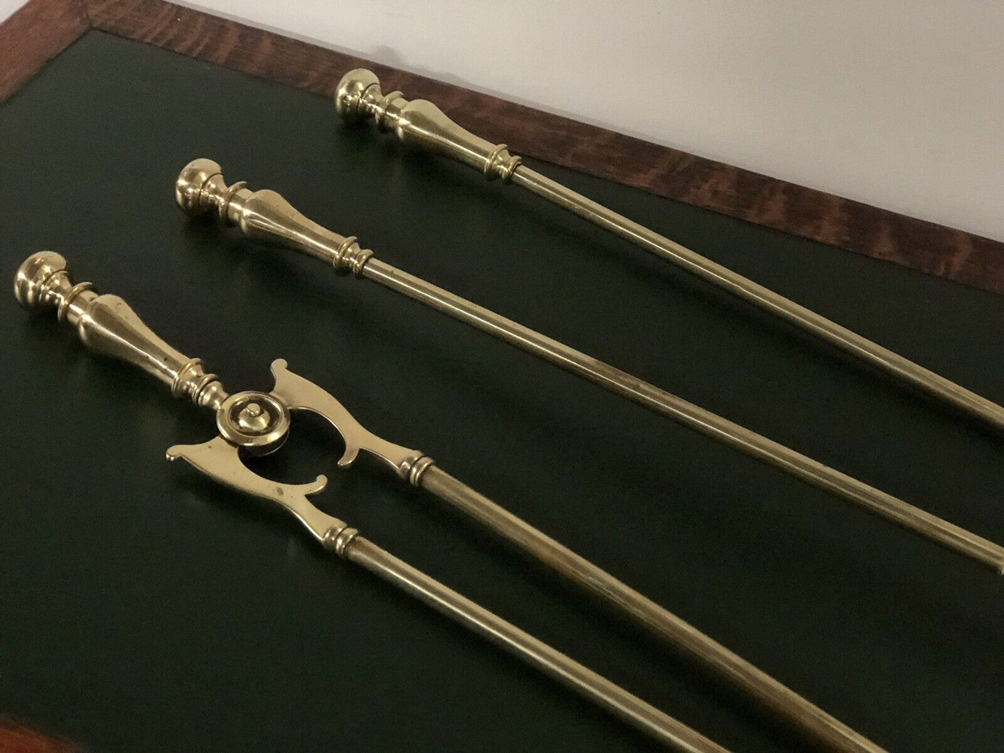 Victorian Brass Fireside Tools