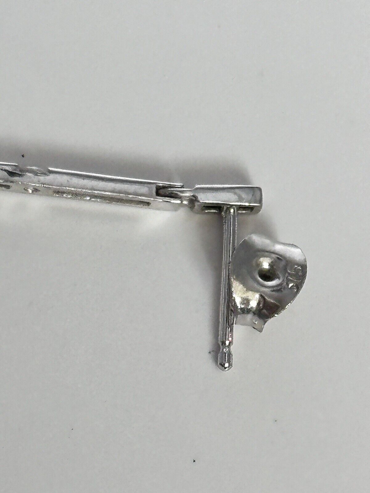 Vintage 9ct White Gold Diamond Drop Earrings