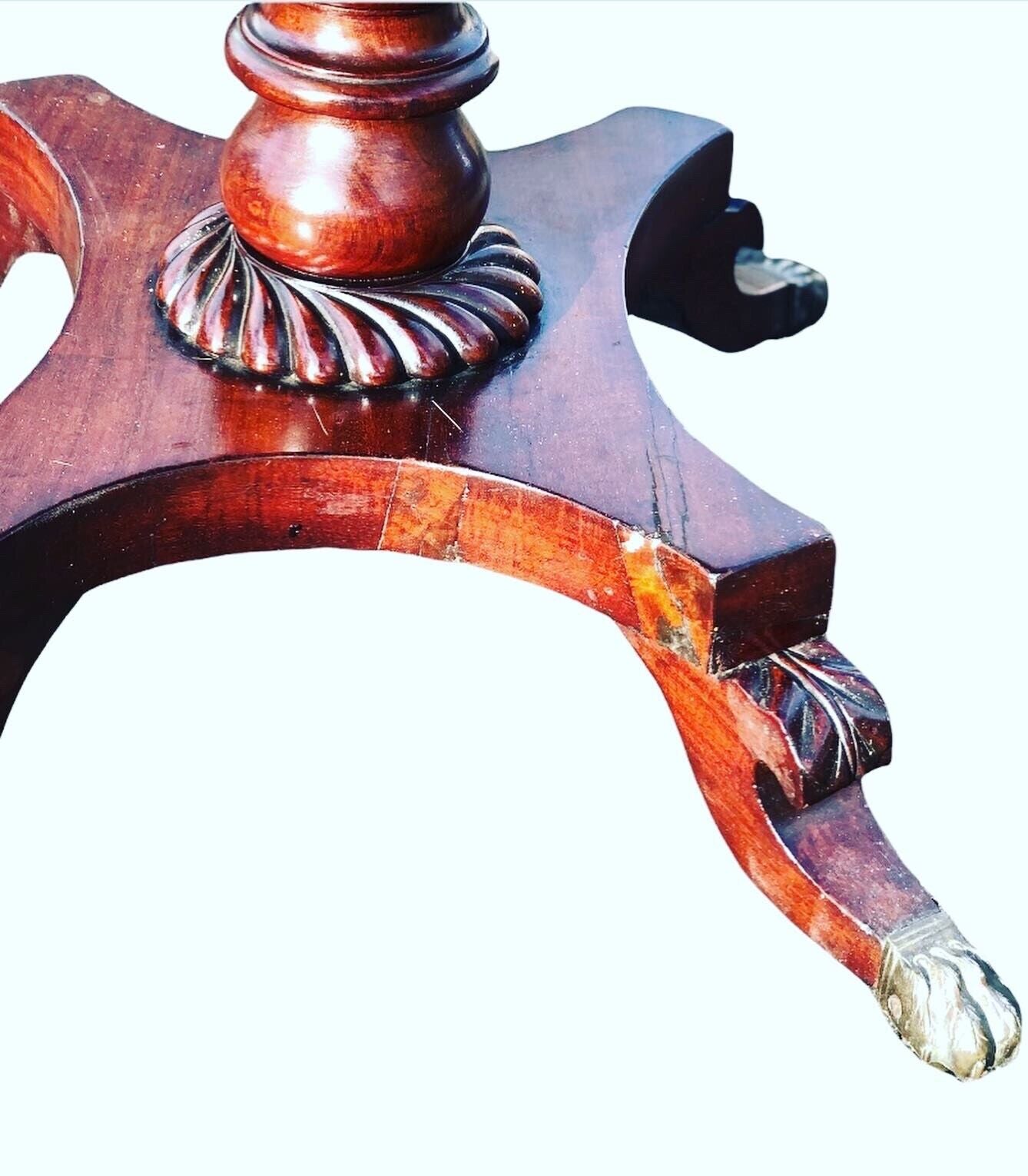 Antique Regency Mahogany Sewing Table / Workbox