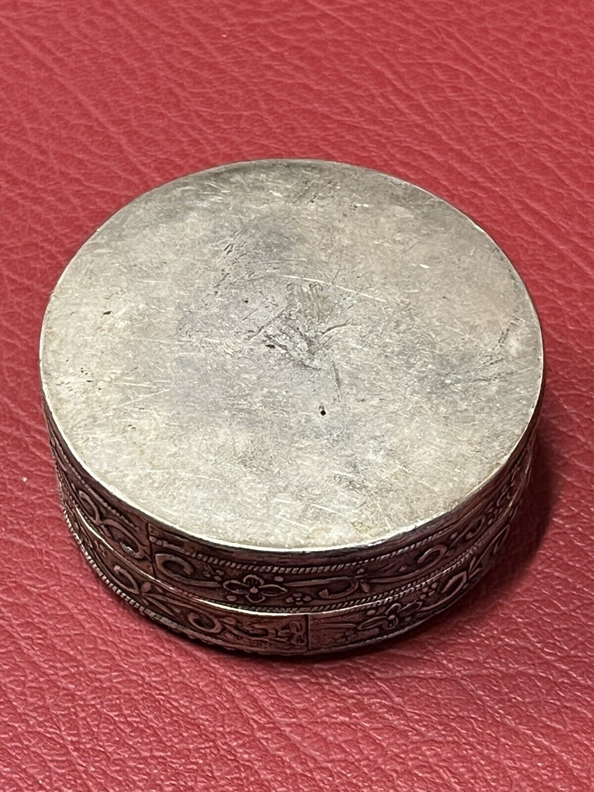 Japanese Silver Or Silver Plate Trinket Box